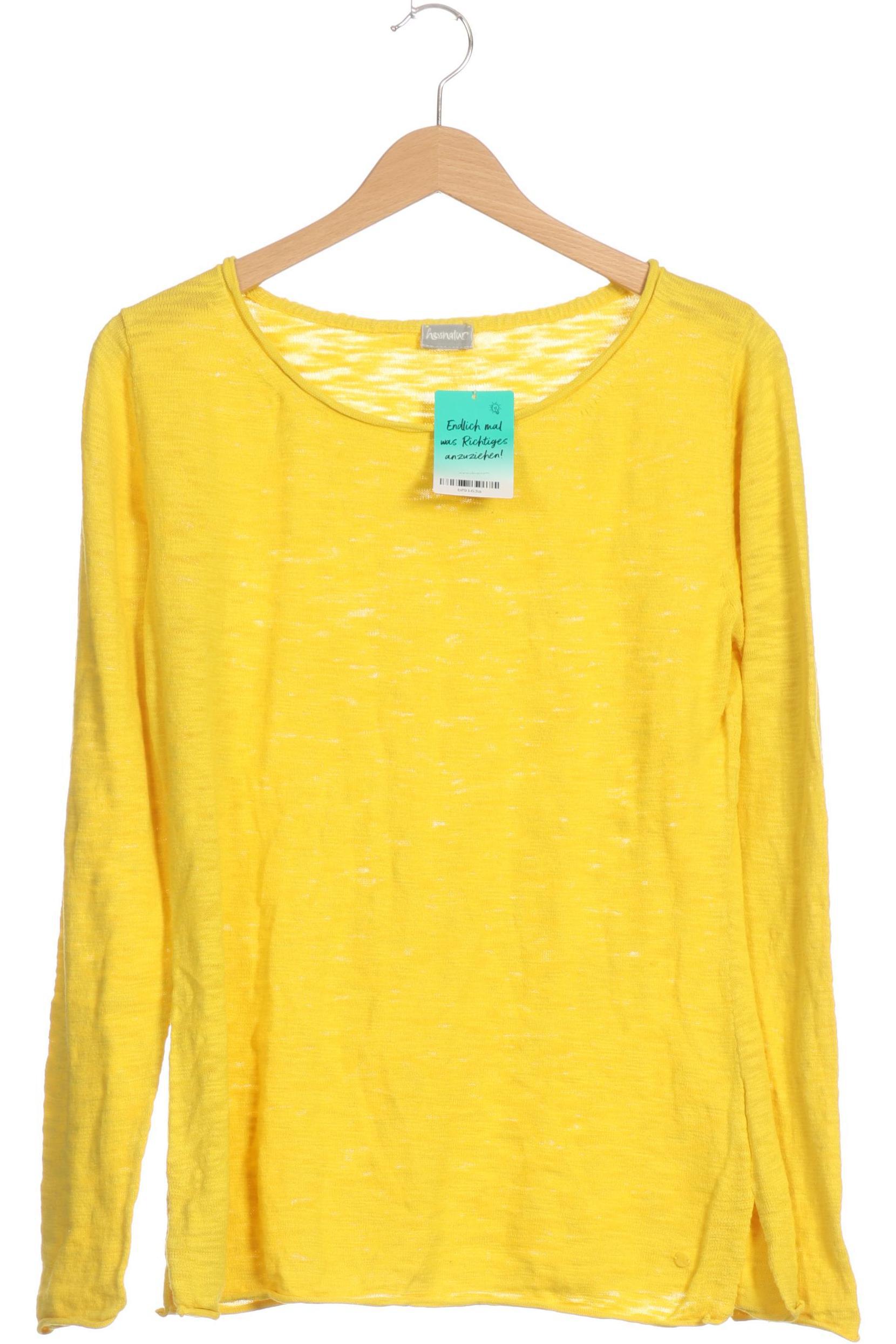 

hessnatur Damen Langarmshirt, gelb, Gr.