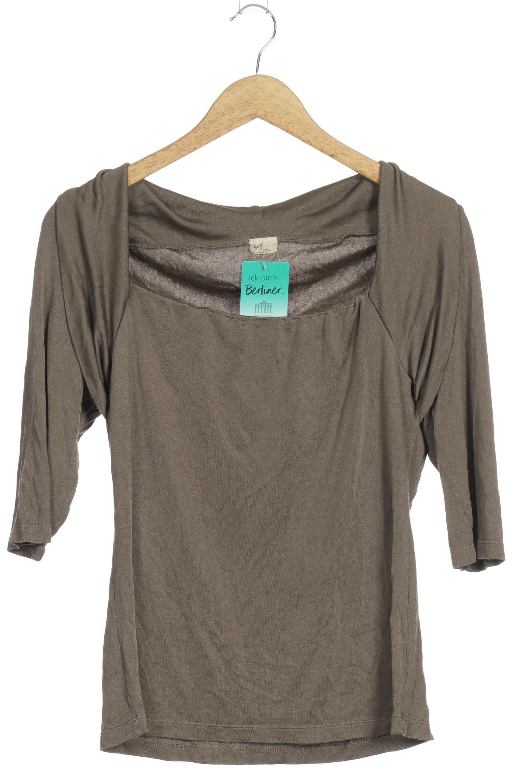 

hessnatur Damen Langarmshirt, grün, Gr. 40