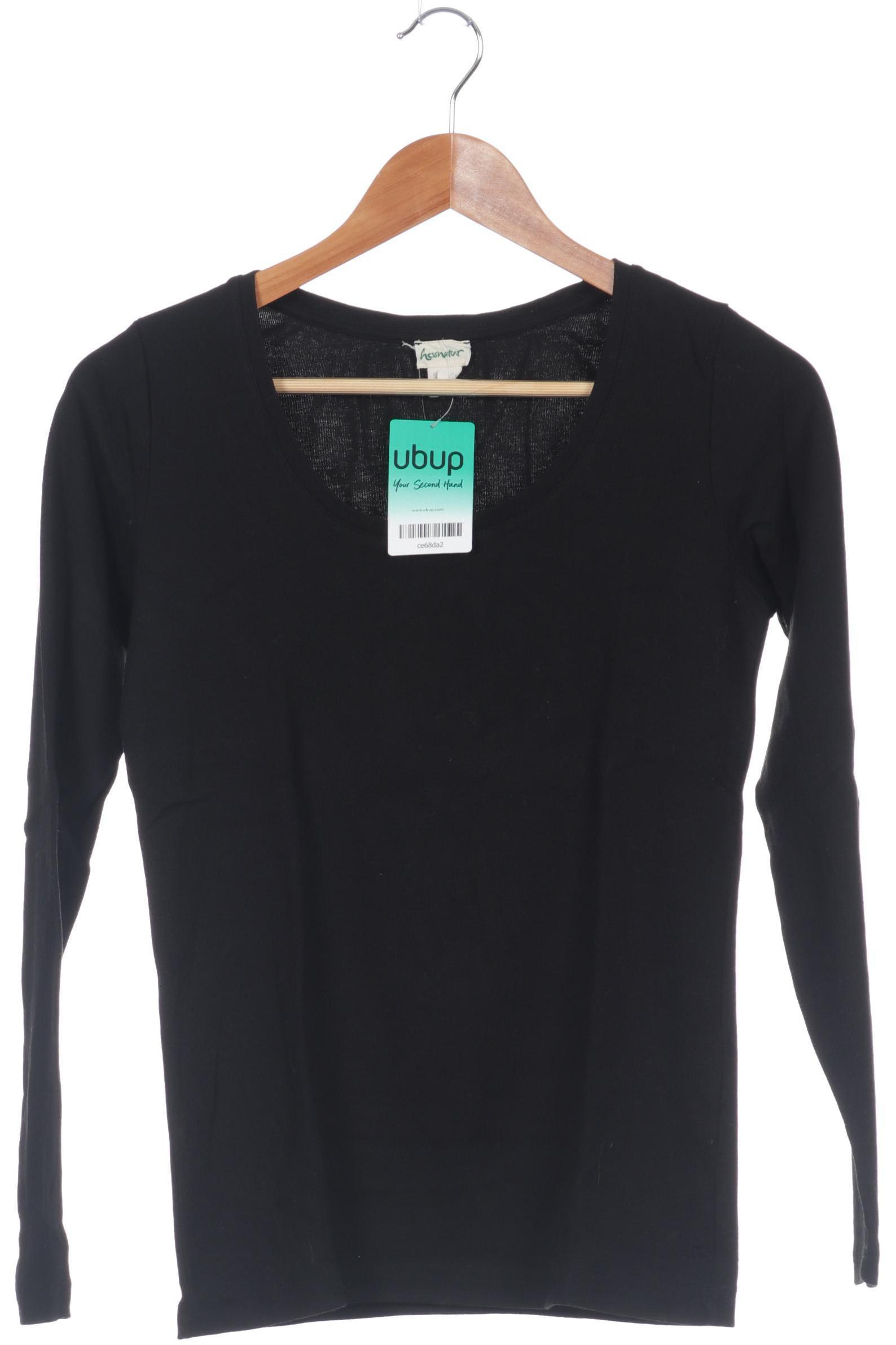 

hessnatur Damen Langarmshirt, schwarz, Gr. 36