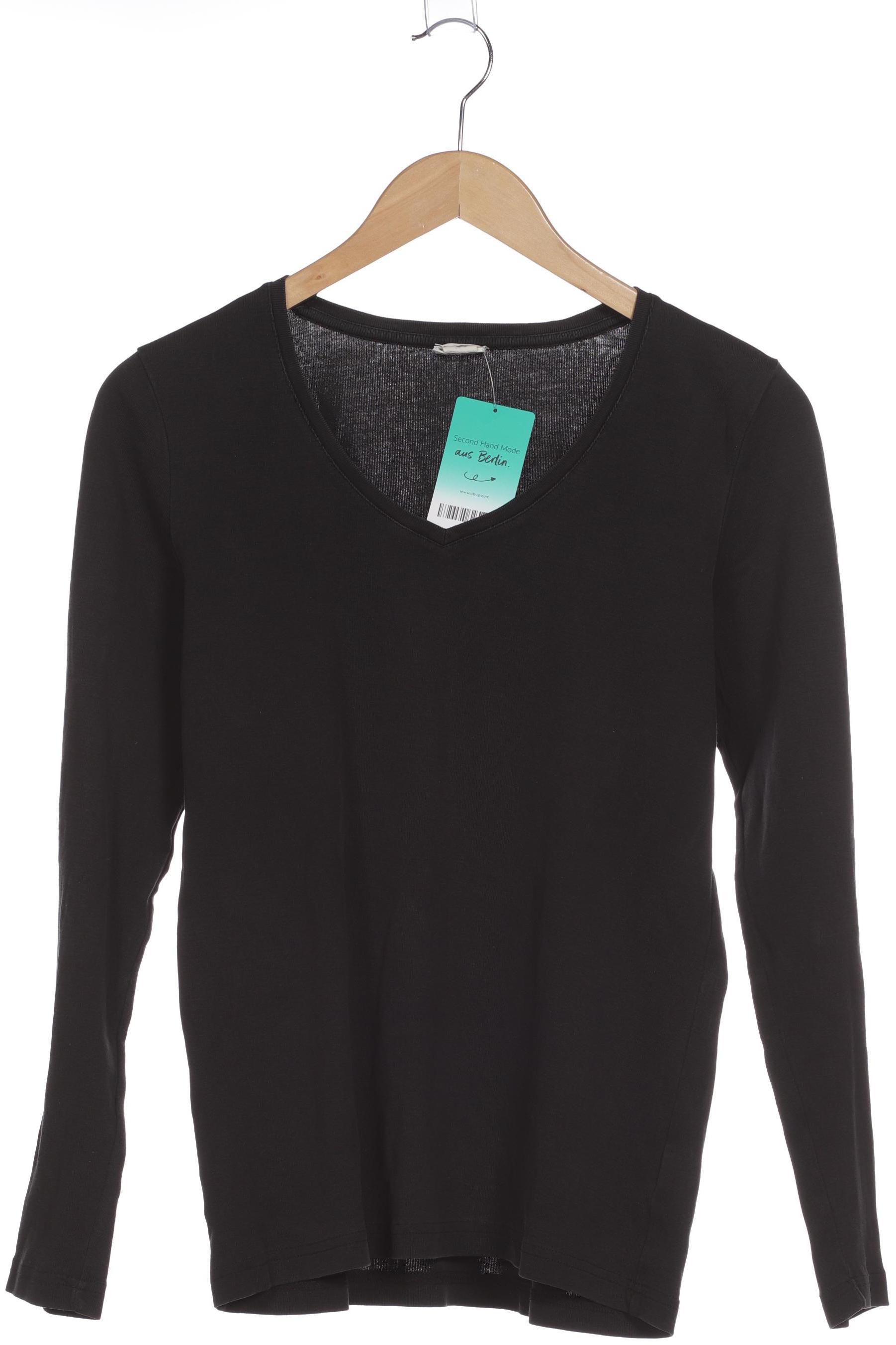 

hessnatur Damen Langarmshirt, schwarz, Gr. 40