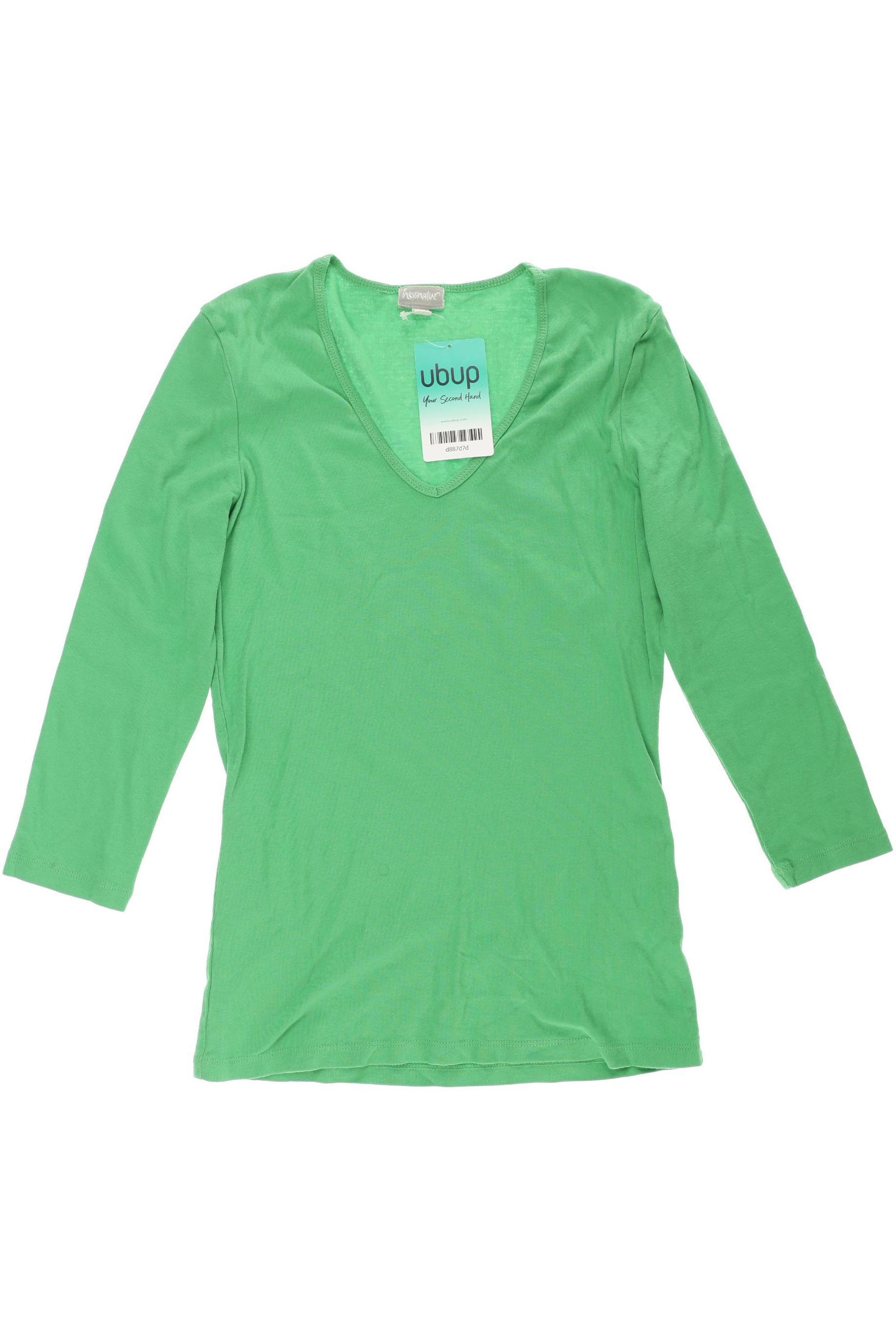 

hessnatur Damen Langarmshirt, grün, Gr. 34