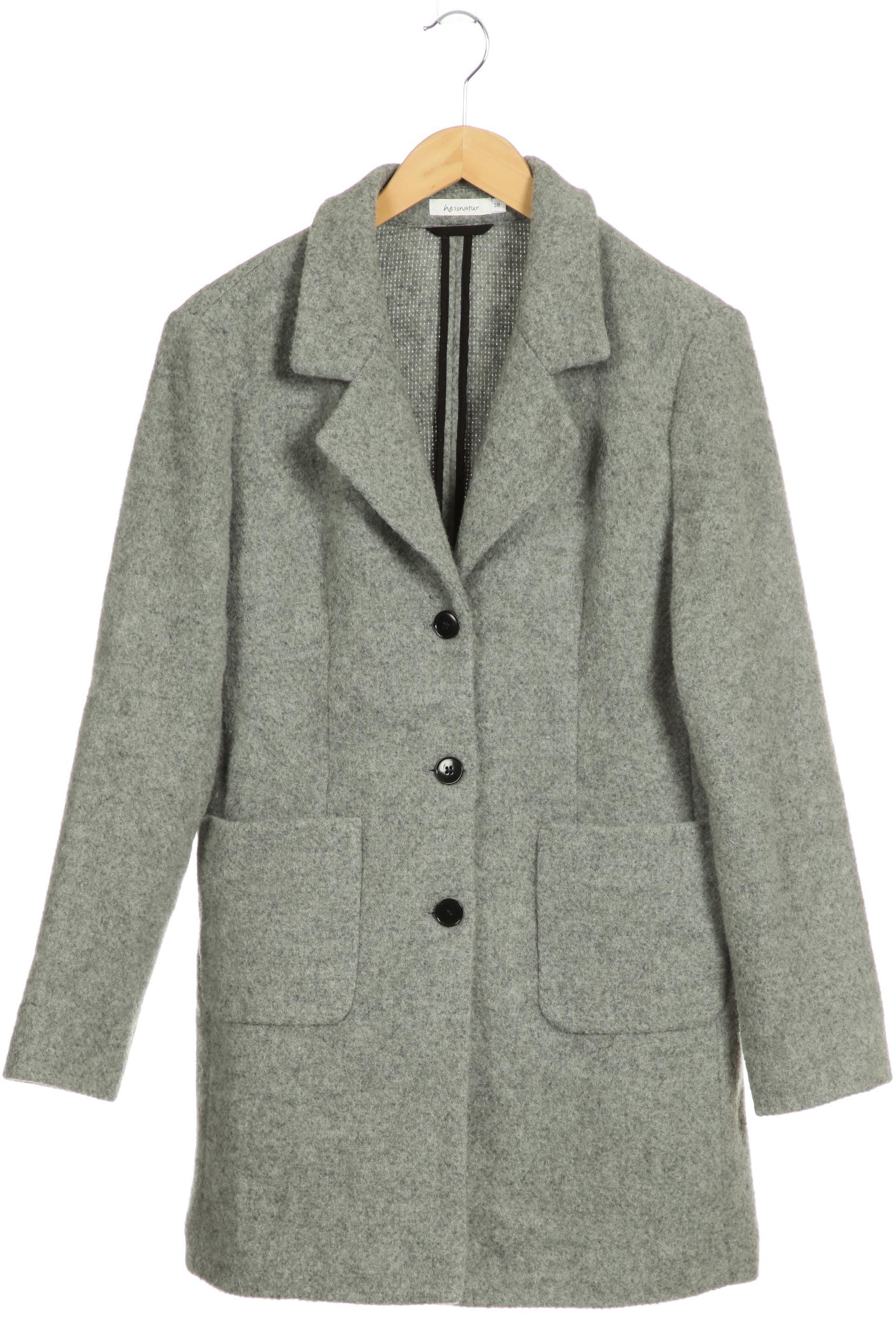 

hessnatur Damen Mantel, grau, Gr. 38