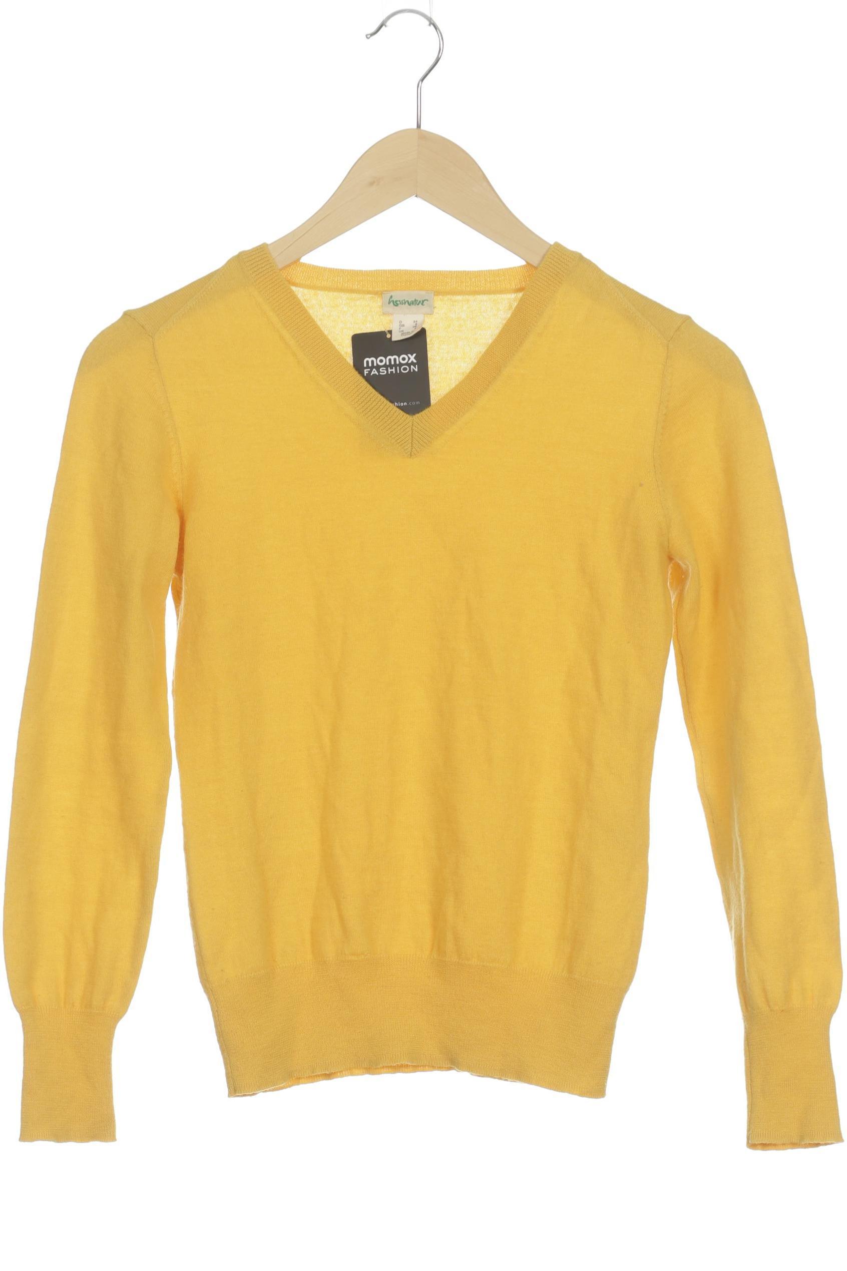 

hessnatur Damen Pullover, gelb, Gr. 34