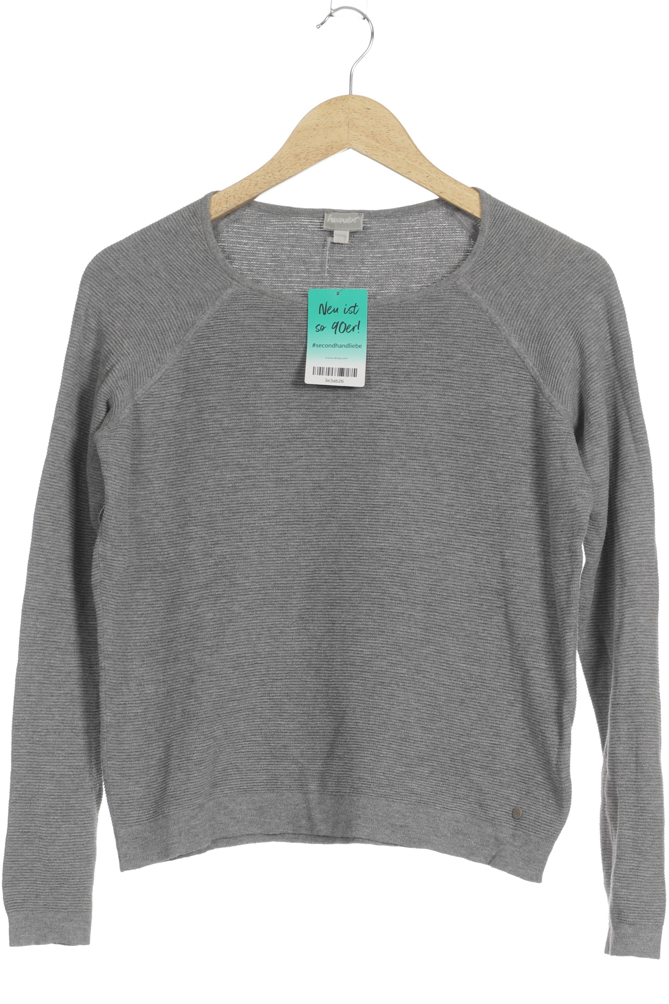 

hessnatur Damen Pullover, grau, Gr. 36