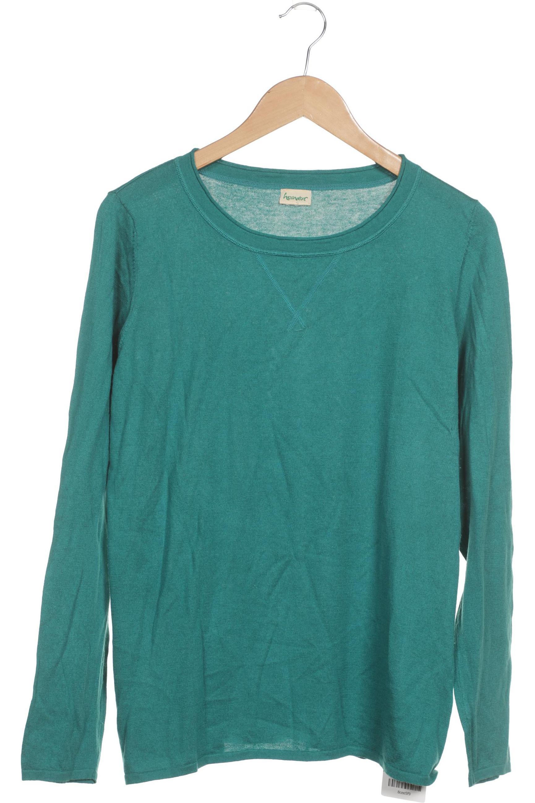 

hessnatur Damen Pullover, türkis, Gr.