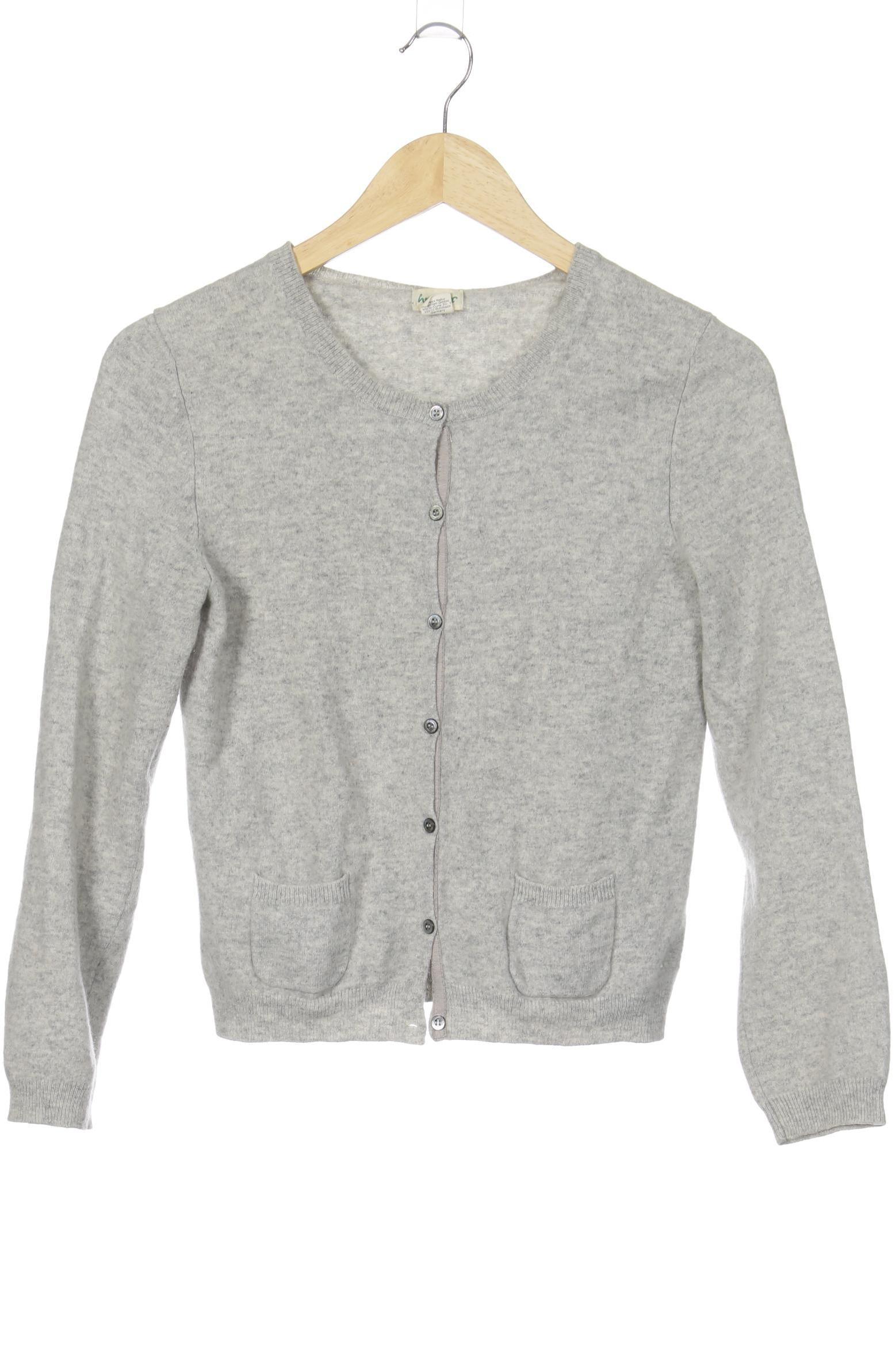 

hessnatur Damen Strickjacke, grau, Gr. 40