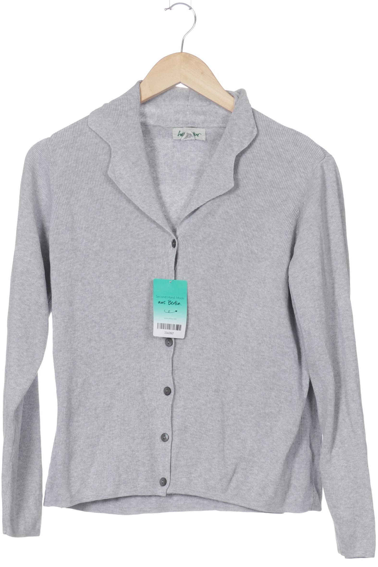 

hessnatur Damen Strickjacke, grau, Gr. 40