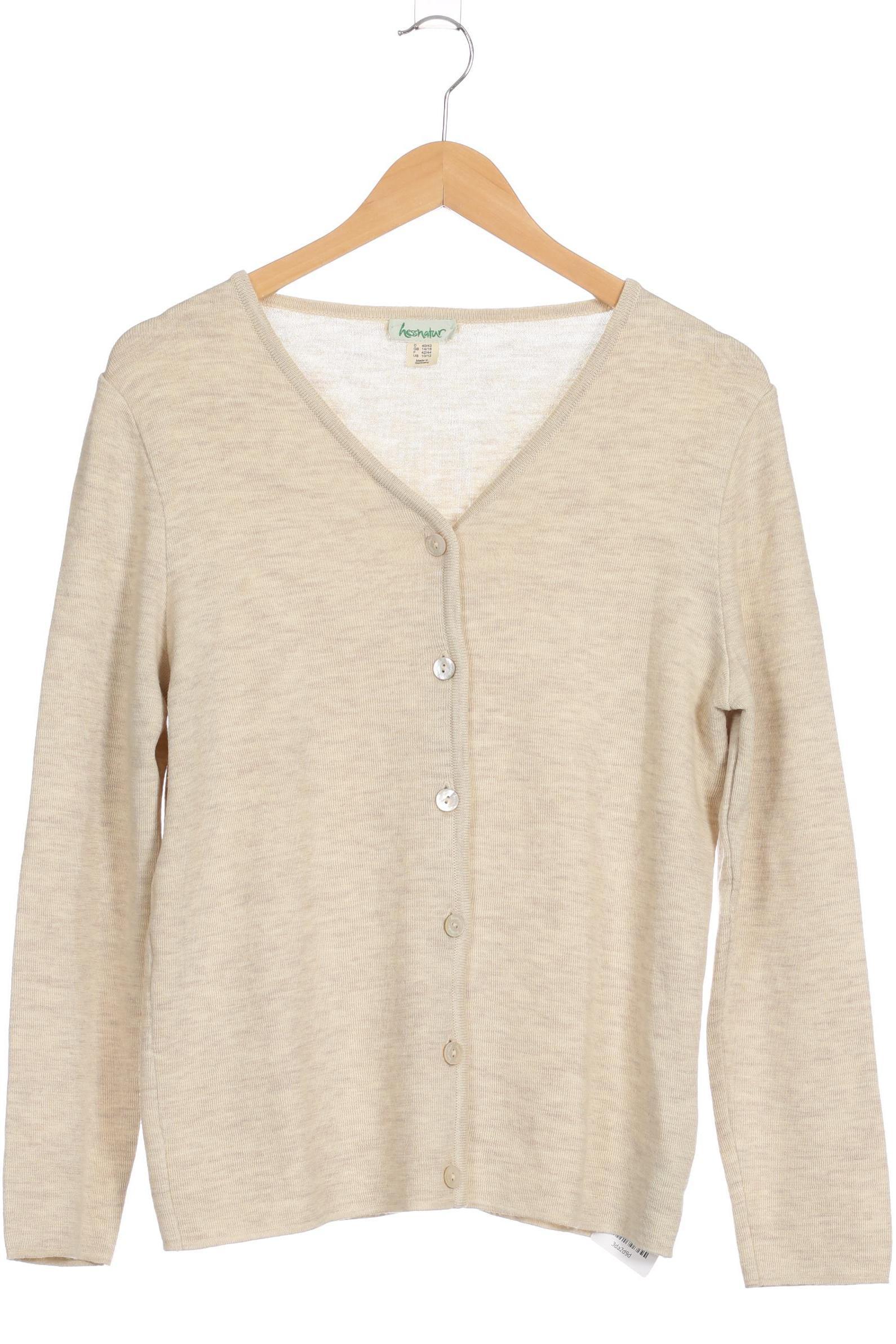 

hessnatur Damen Strickjacke, beige, Gr. 40