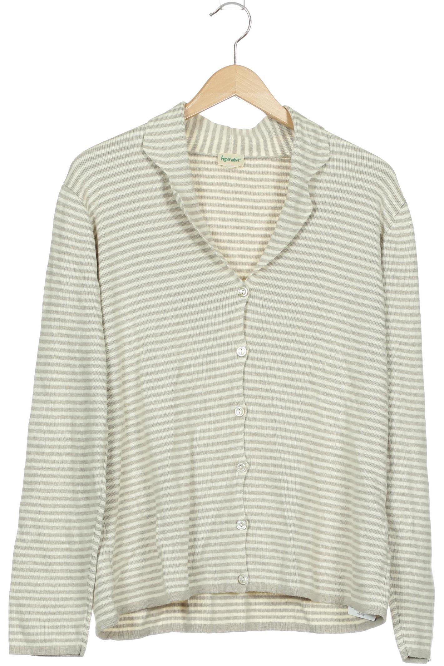 

hessnatur Damen Strickjacke, grau, Gr. 44