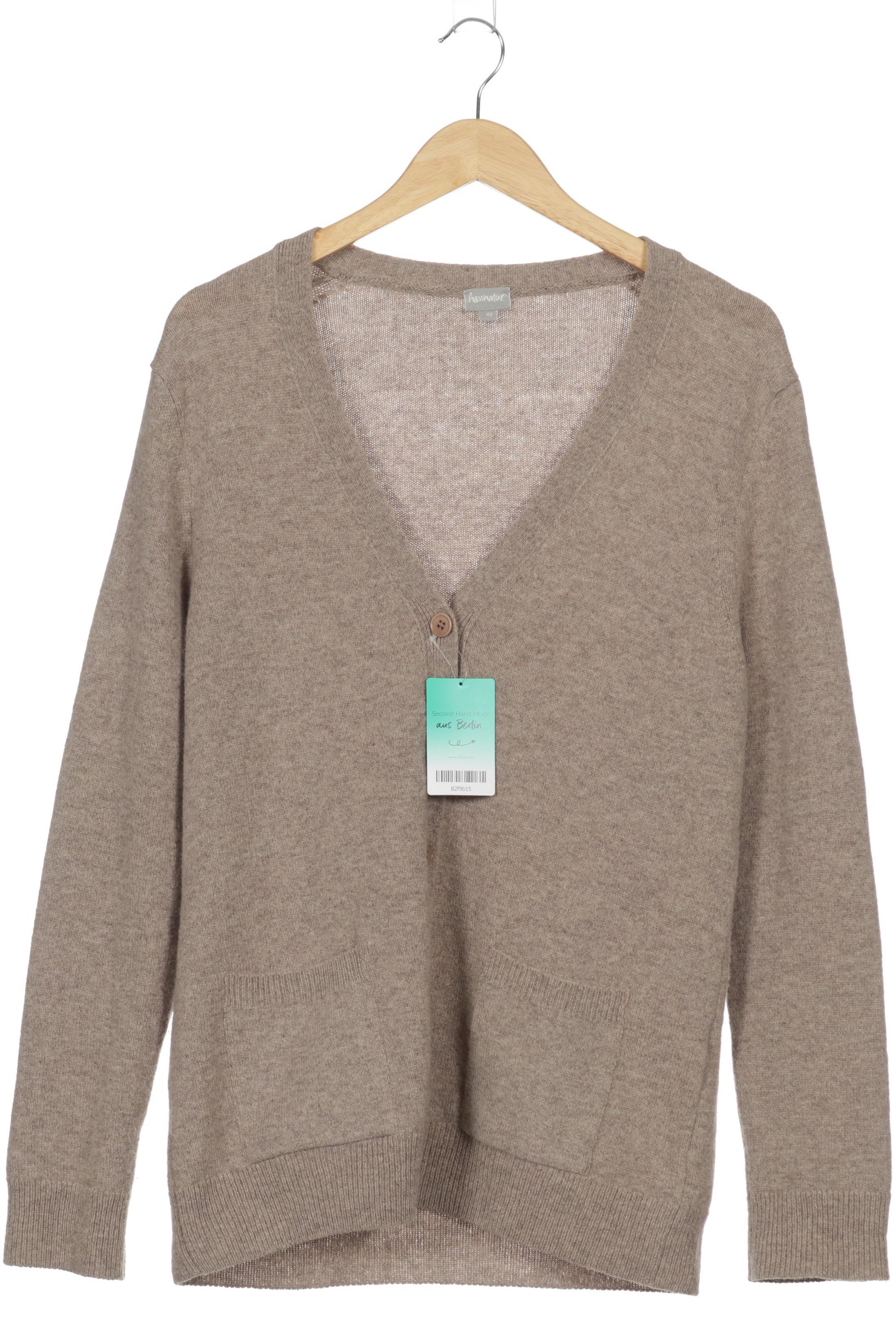 

hessnatur Damen Strickjacke, grau, Gr. 42