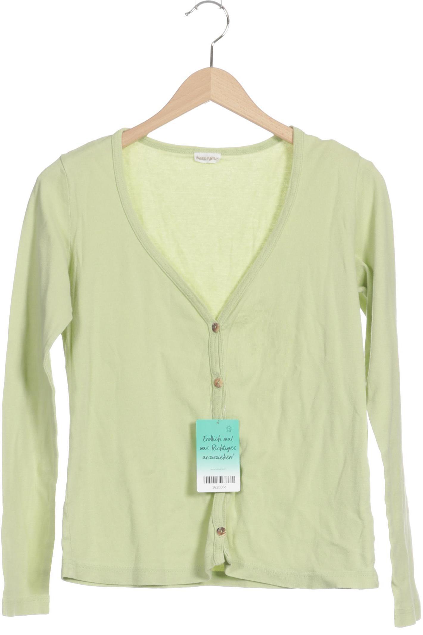 

hessnatur Damen Strickjacke, grün, Gr. 34