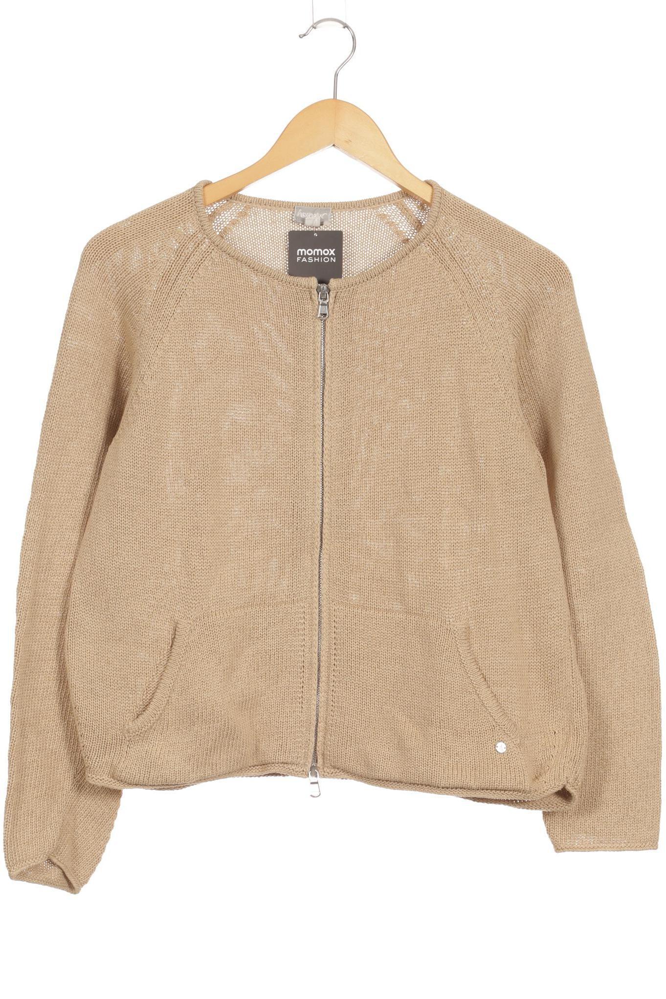 

hessnatur Damen Strickjacke, beige, Gr. 40