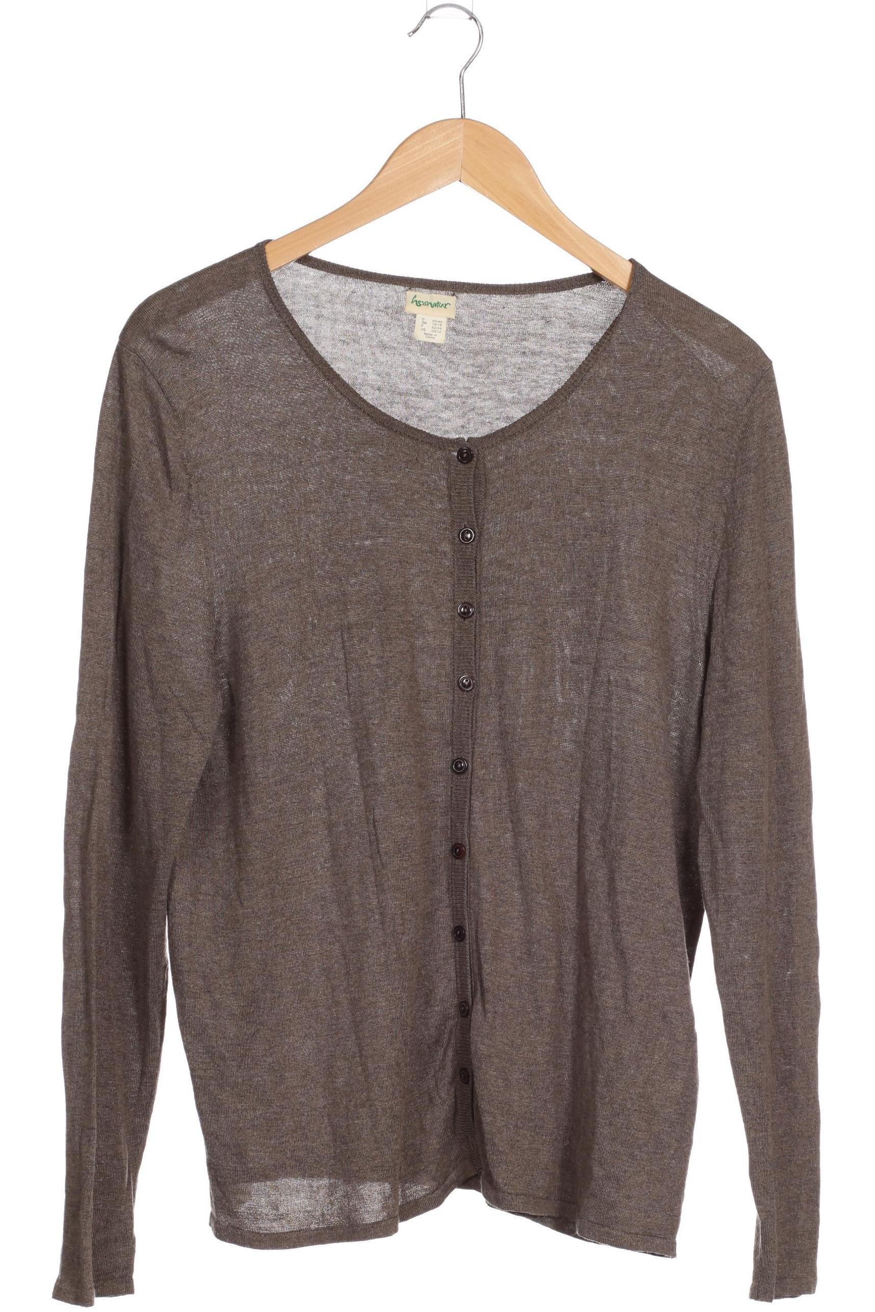 

hessnatur Damen Strickjacke, braun, Gr. 40
