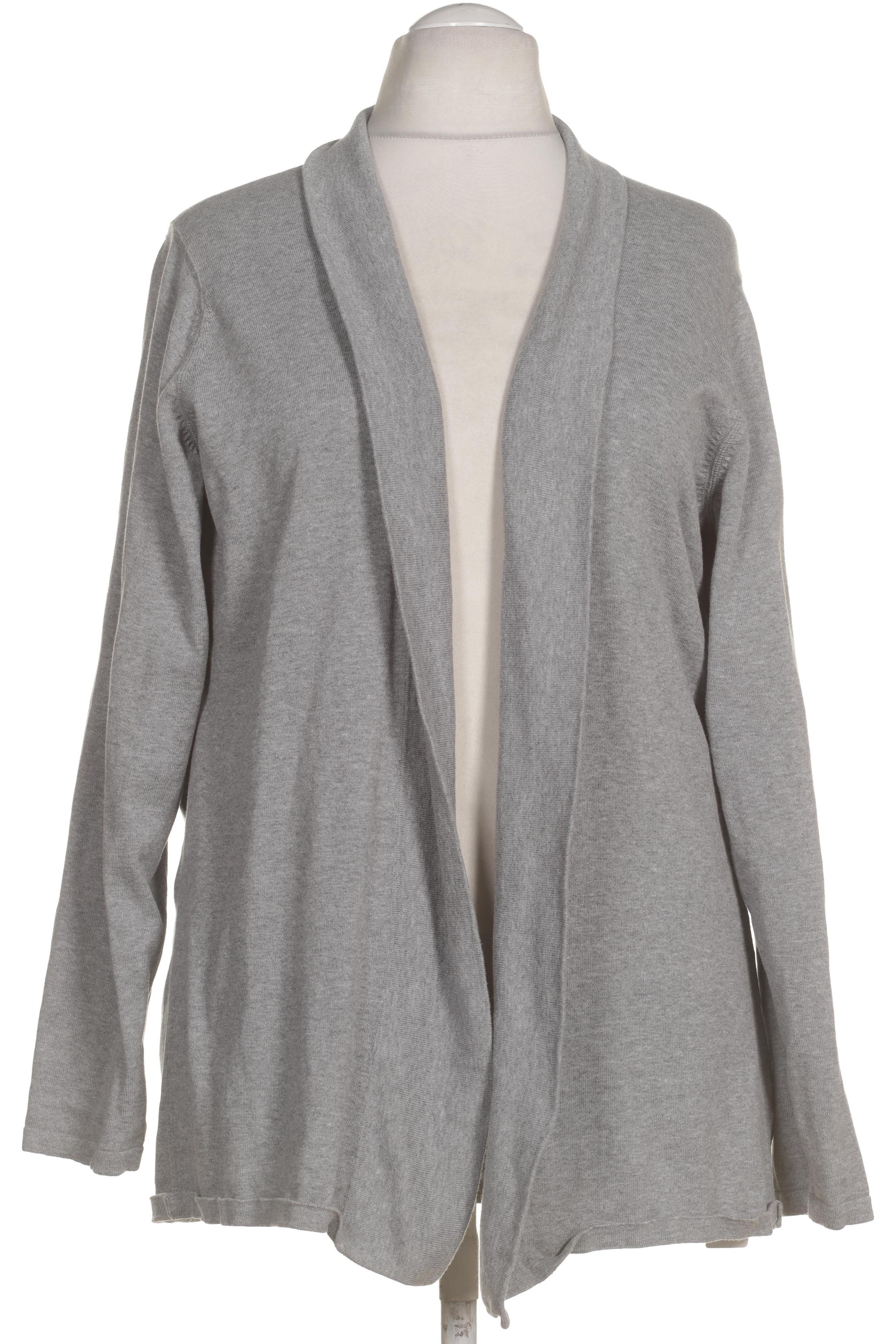 

hessnatur Damen Strickjacke, grau, Gr. 48