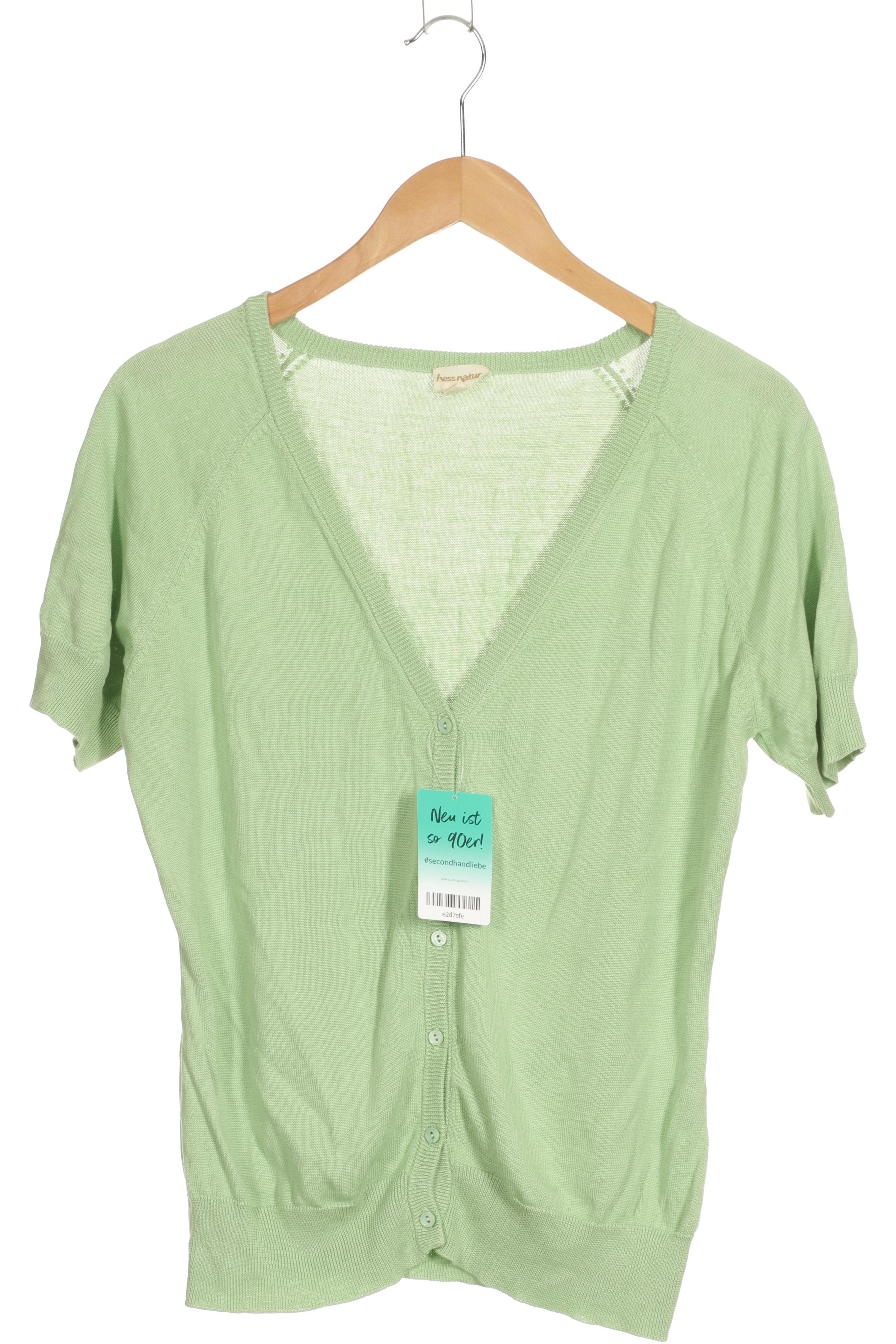 

hessnatur Damen Strickjacke, grün, Gr. 44