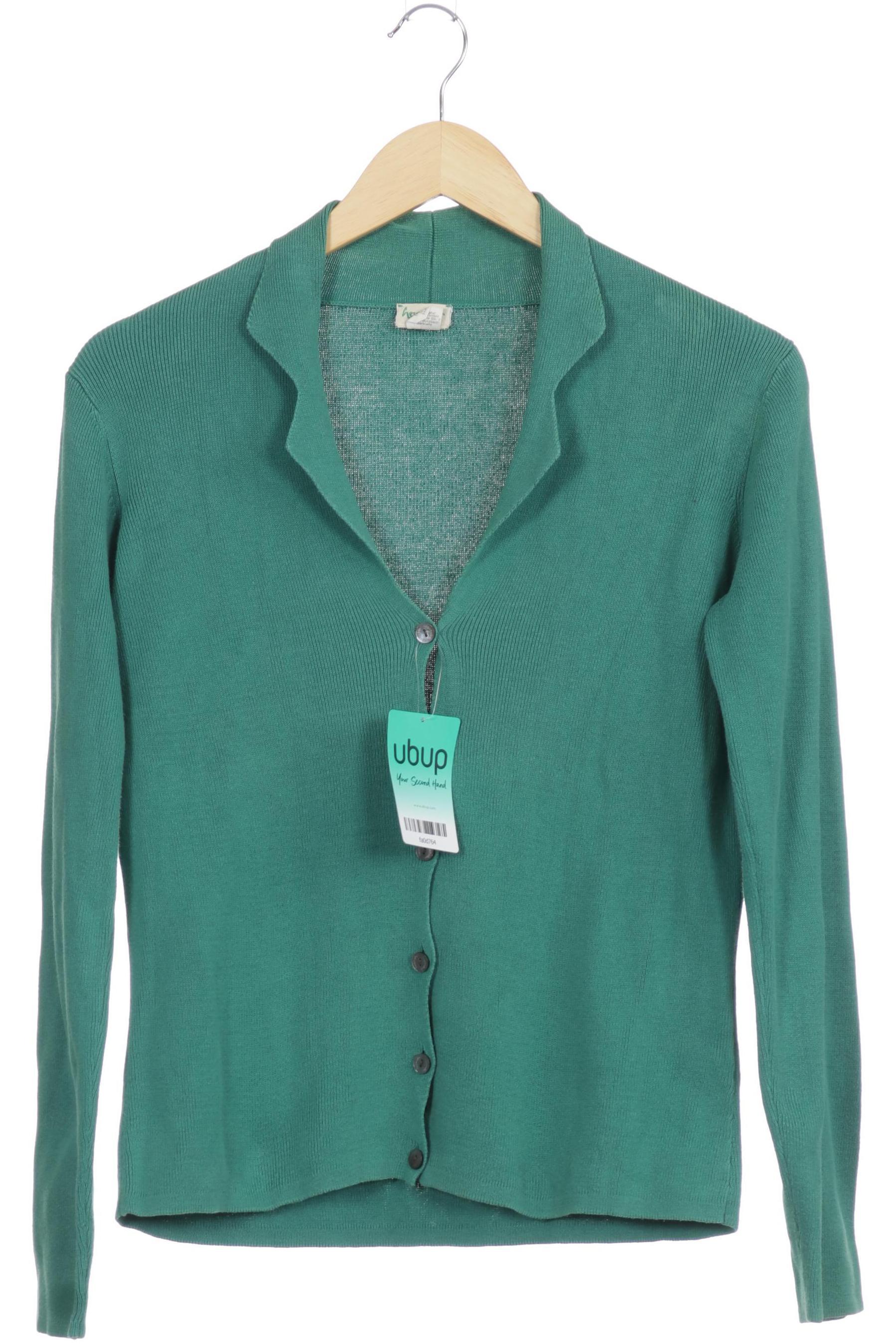 

hessnatur Damen Strickjacke, grün, Gr. 36