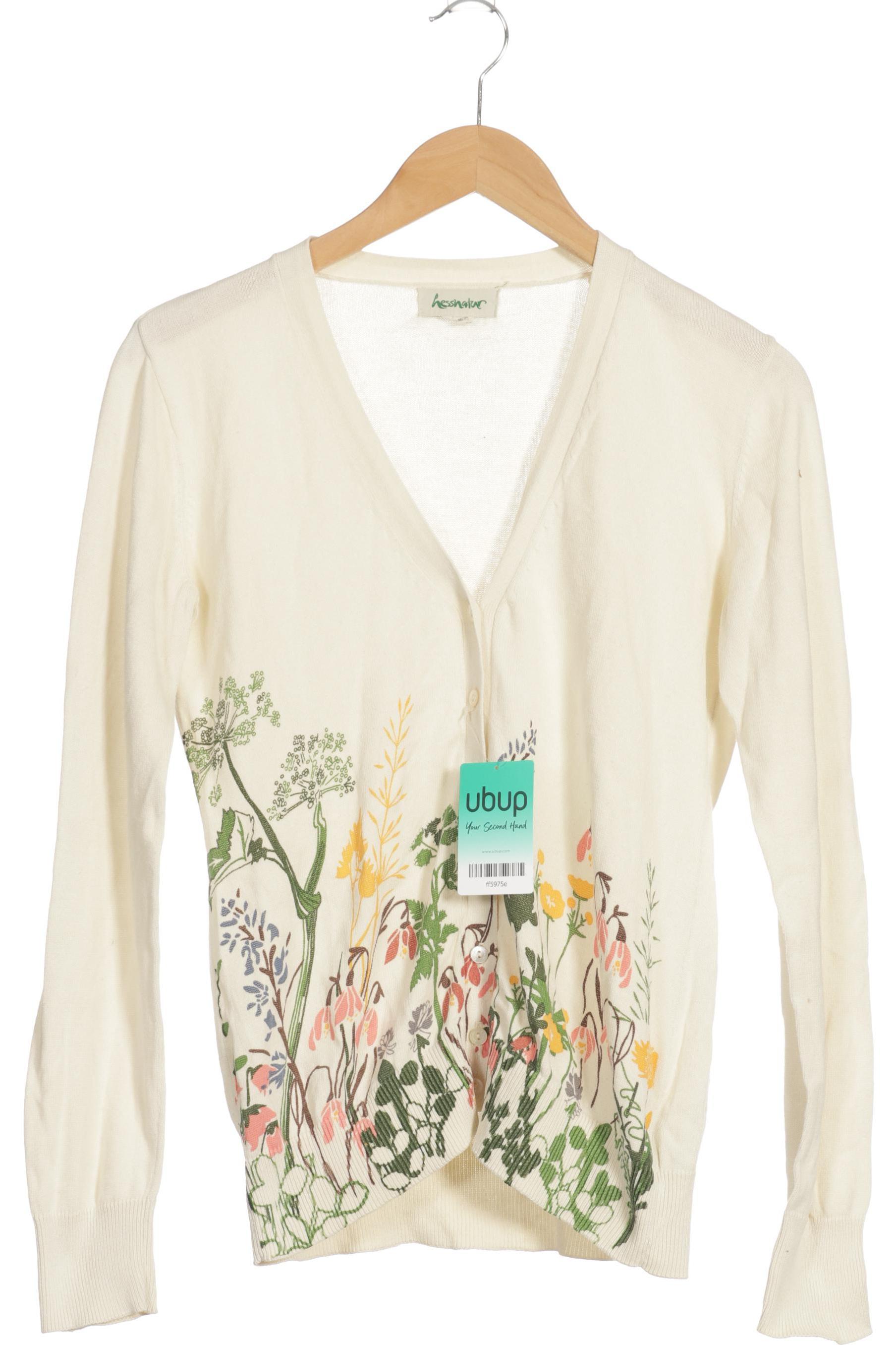 

hessnatur Damen Strickjacke, weiß, Gr. 36