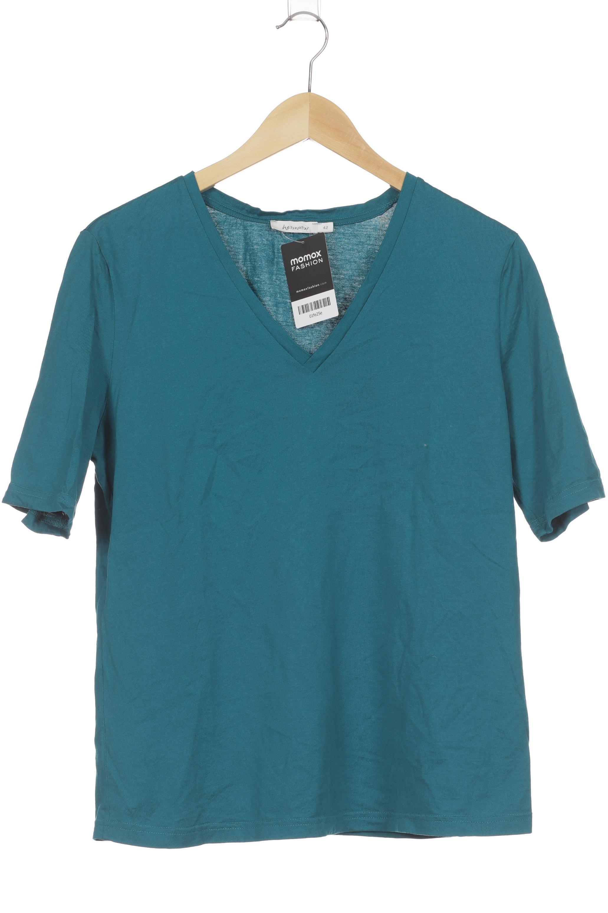 

hessnatur Damen T-Shirt, türkis, Gr. 42