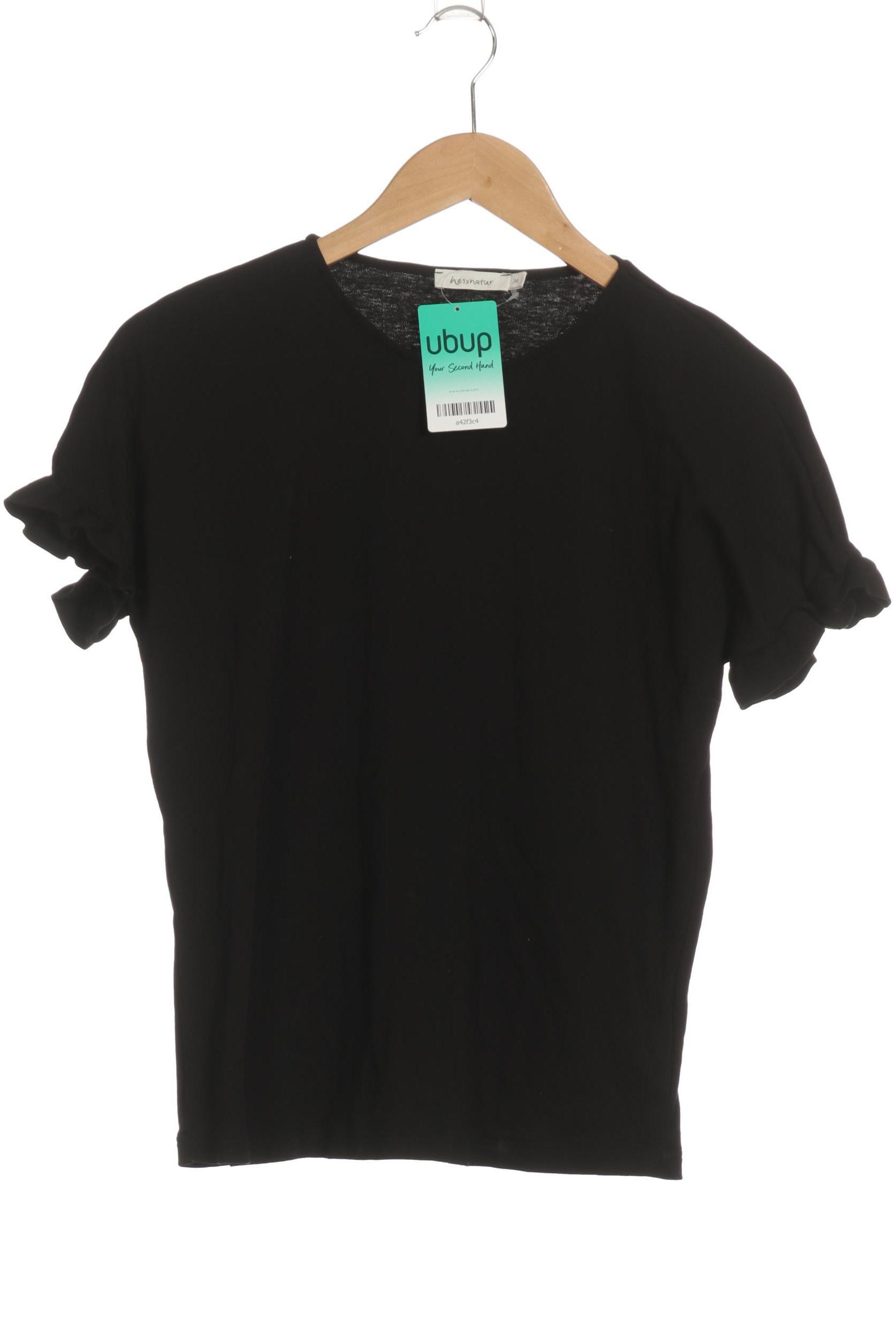 

hessnatur Damen T-Shirt, schwarz, Gr. 36