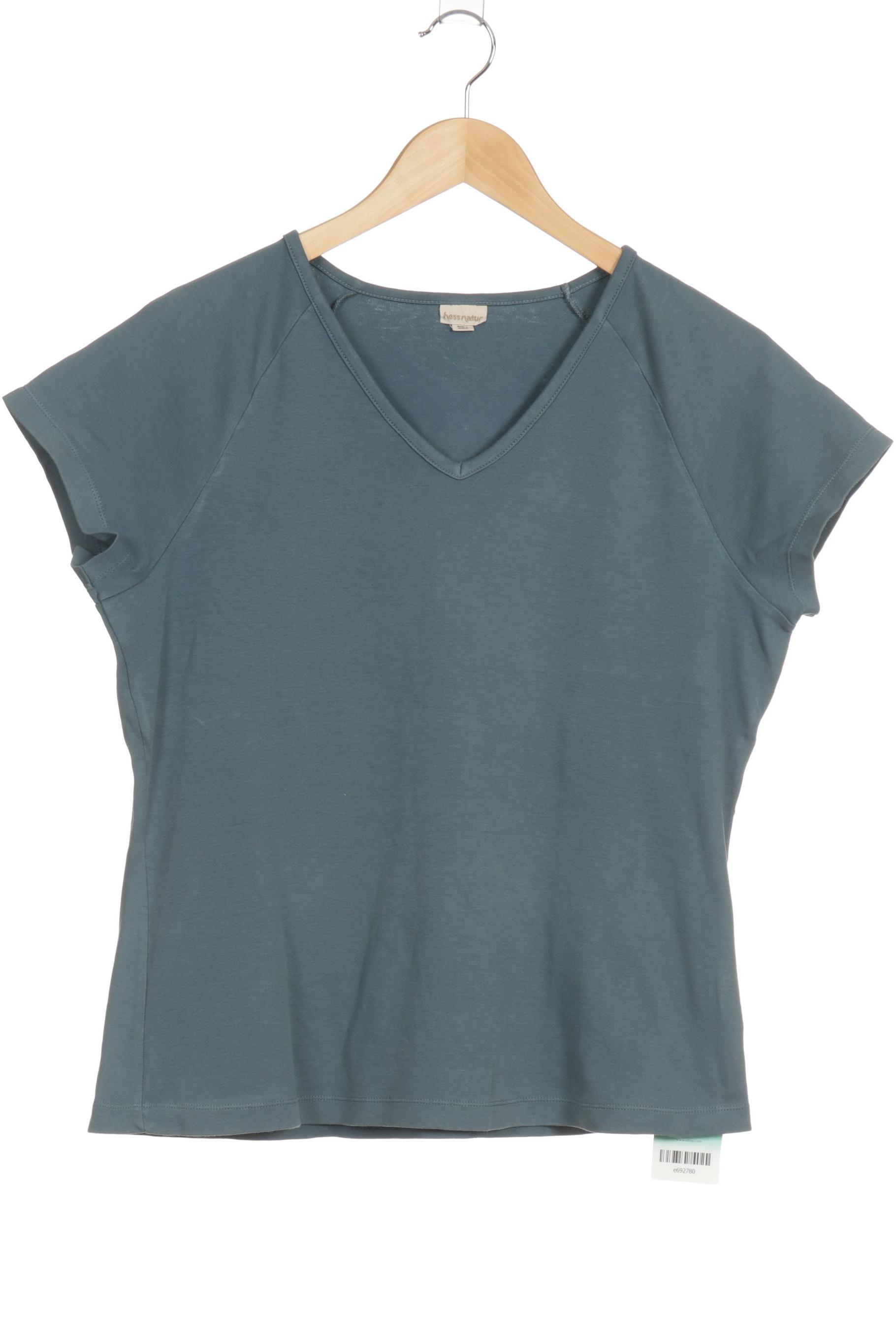 

hessnatur Damen T-Shirt, blau, Gr. 40