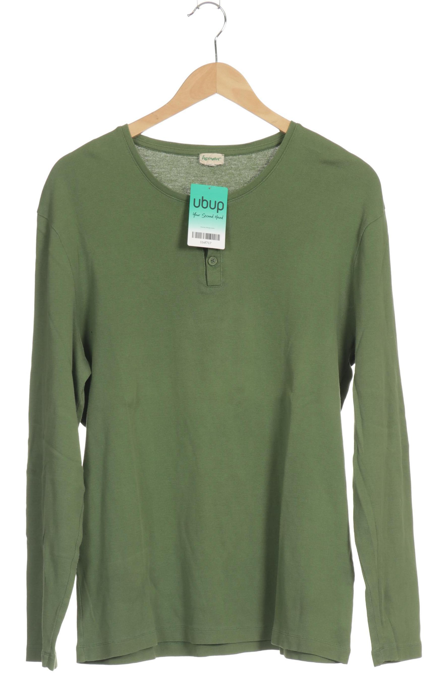 Thumbnail - hessnatur Herren Langarmshirt, grün, Gr. 52