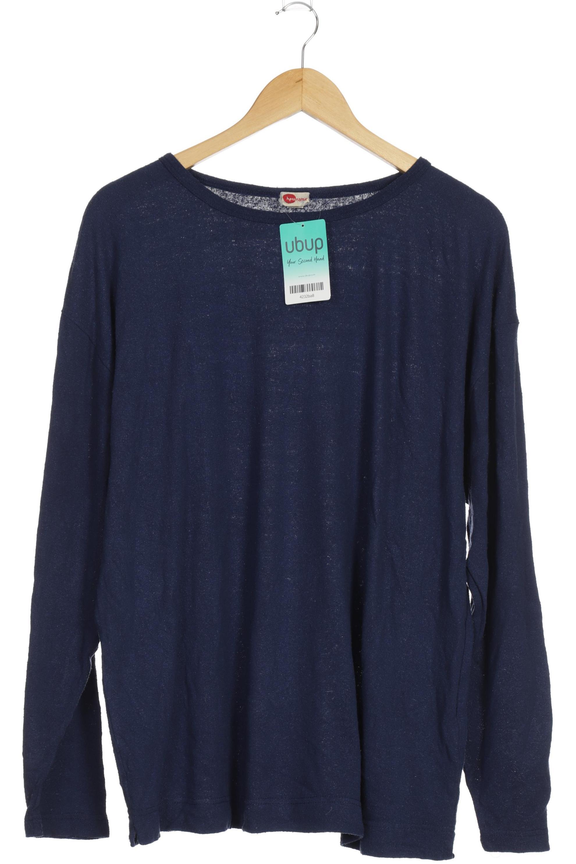 

hessnatur Herren Langarmshirt, blau, Gr.