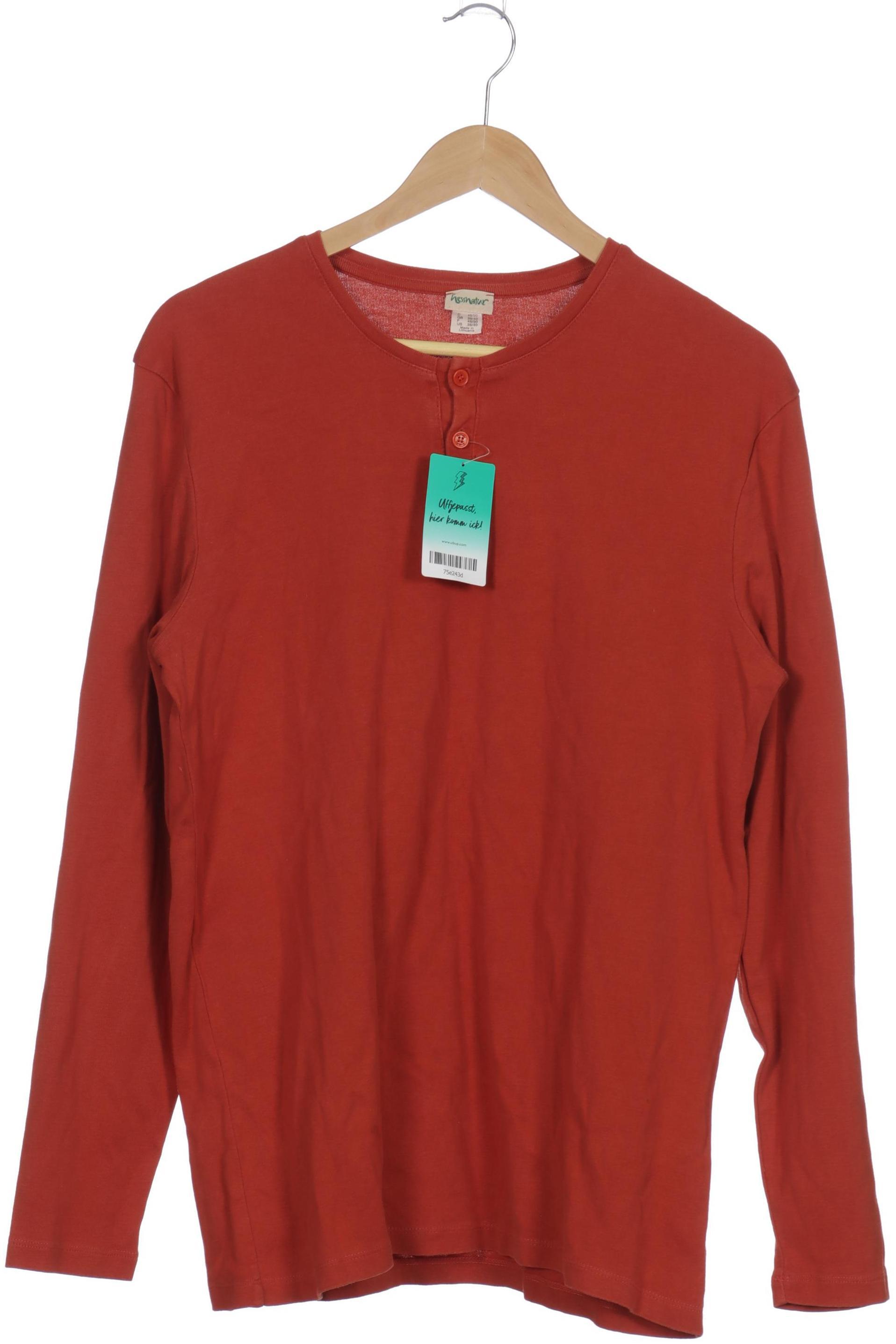 

hessnatur Herren Langarmshirt, braun, Gr. 48