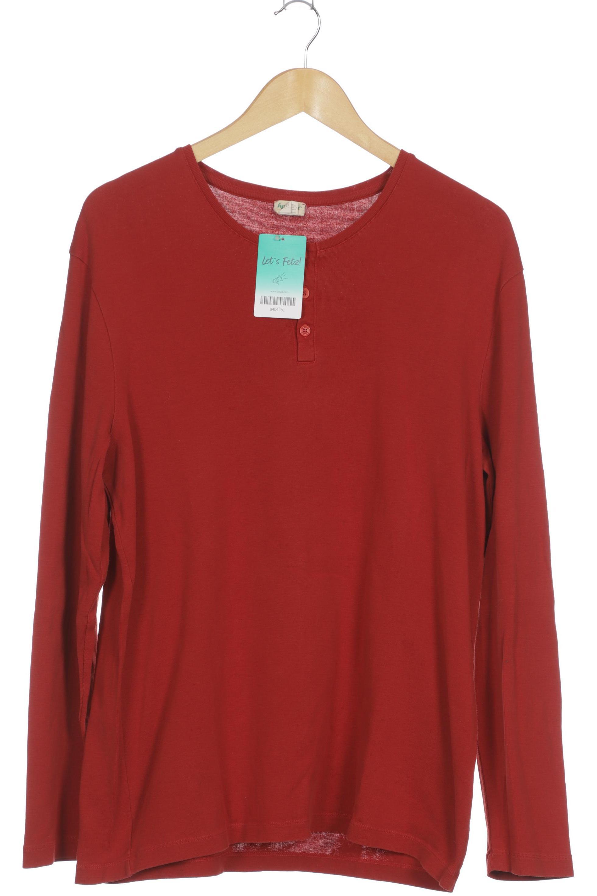 Thumbnail - hessnatur Herren Langarmshirt, rot, Gr. 52