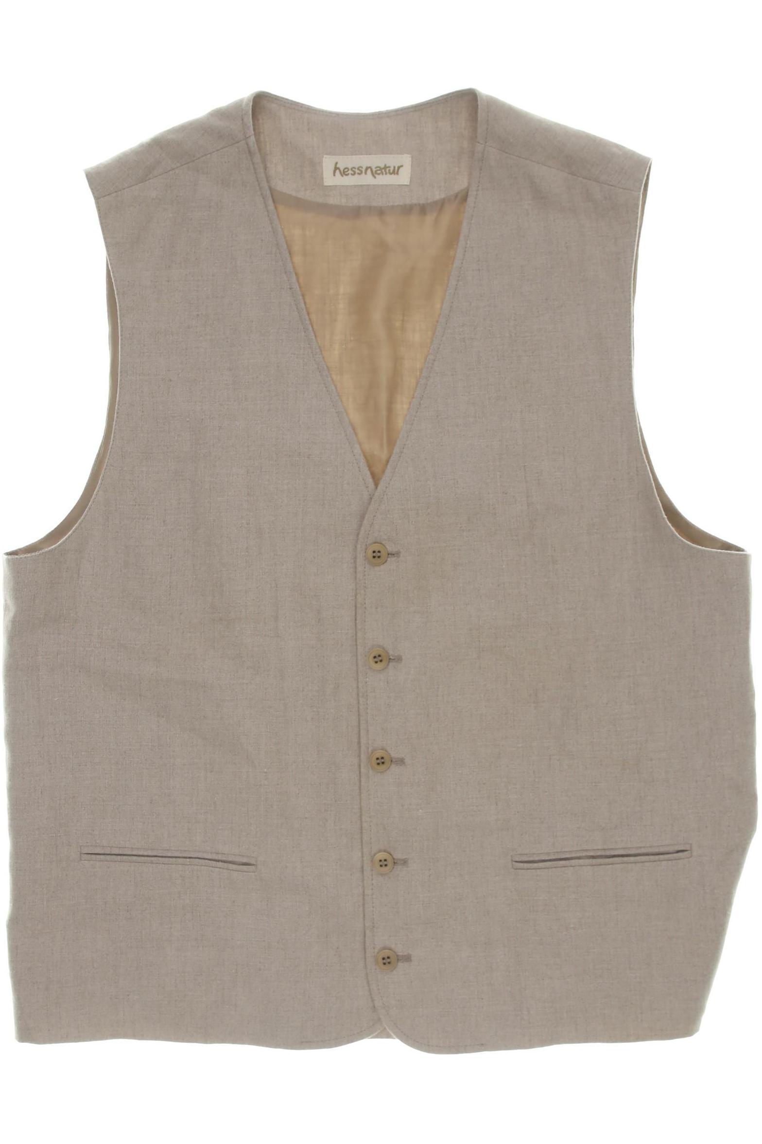 Thumbnail - hessnatur Herren Weste, beige, Gr. 50