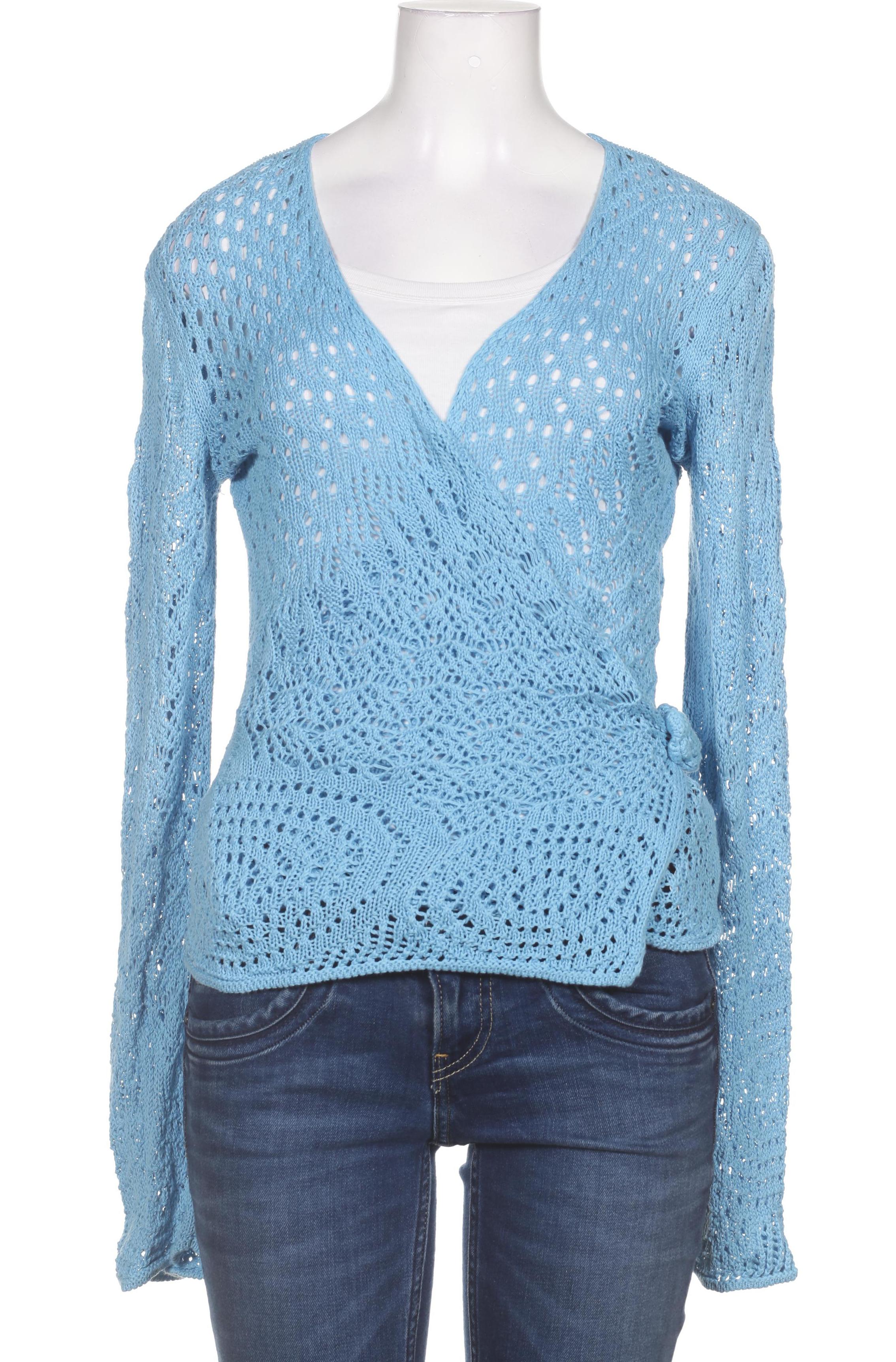 

hessnatur Damen Strickjacke, blau, Gr. 34