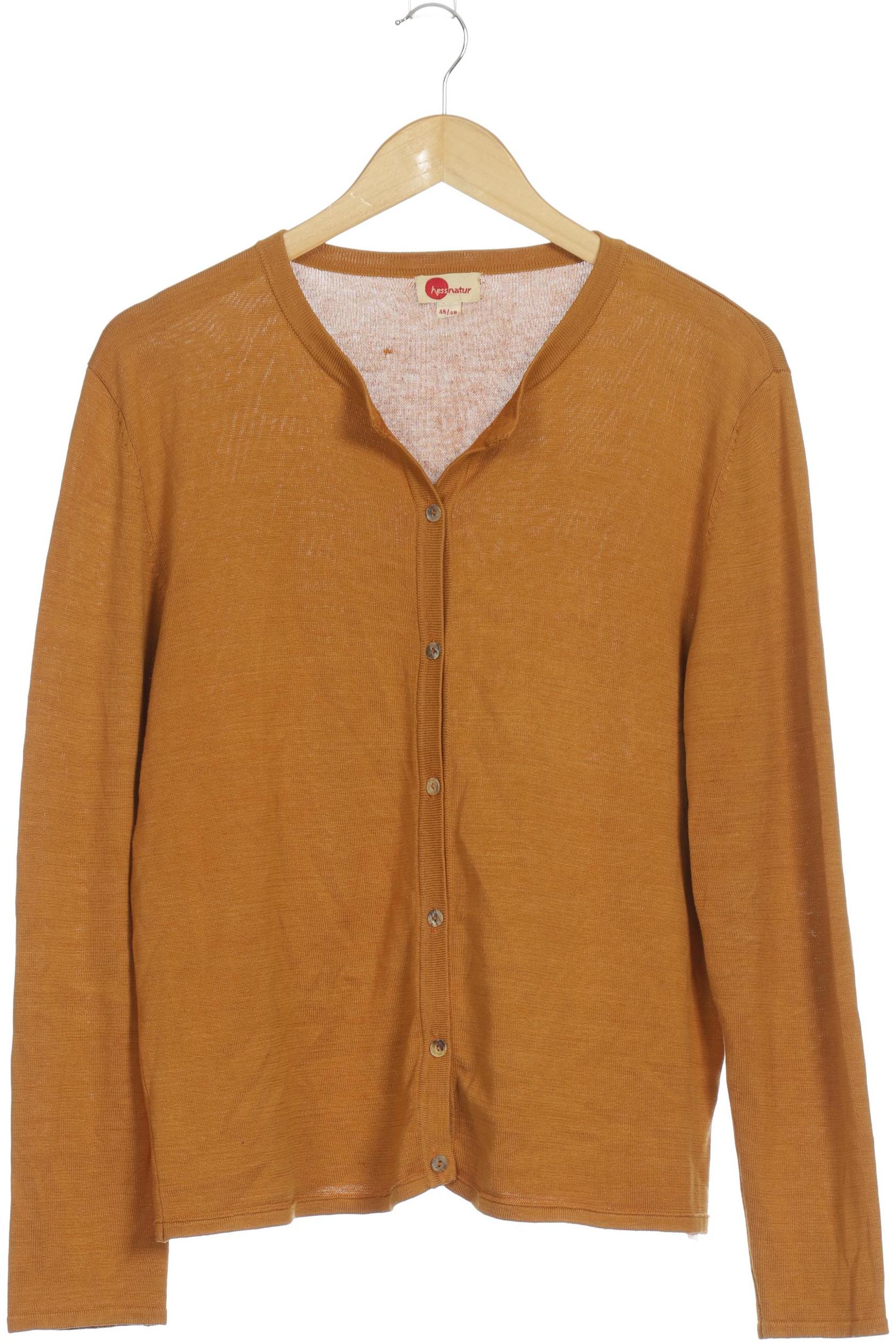 

hessnatur Damen Strickjacke, orange, Gr. 46
