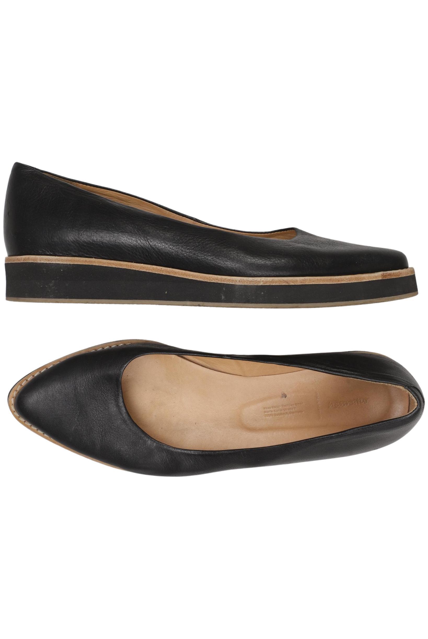 

hessnatur Damen Ballerinas, schwarz, Gr. 38