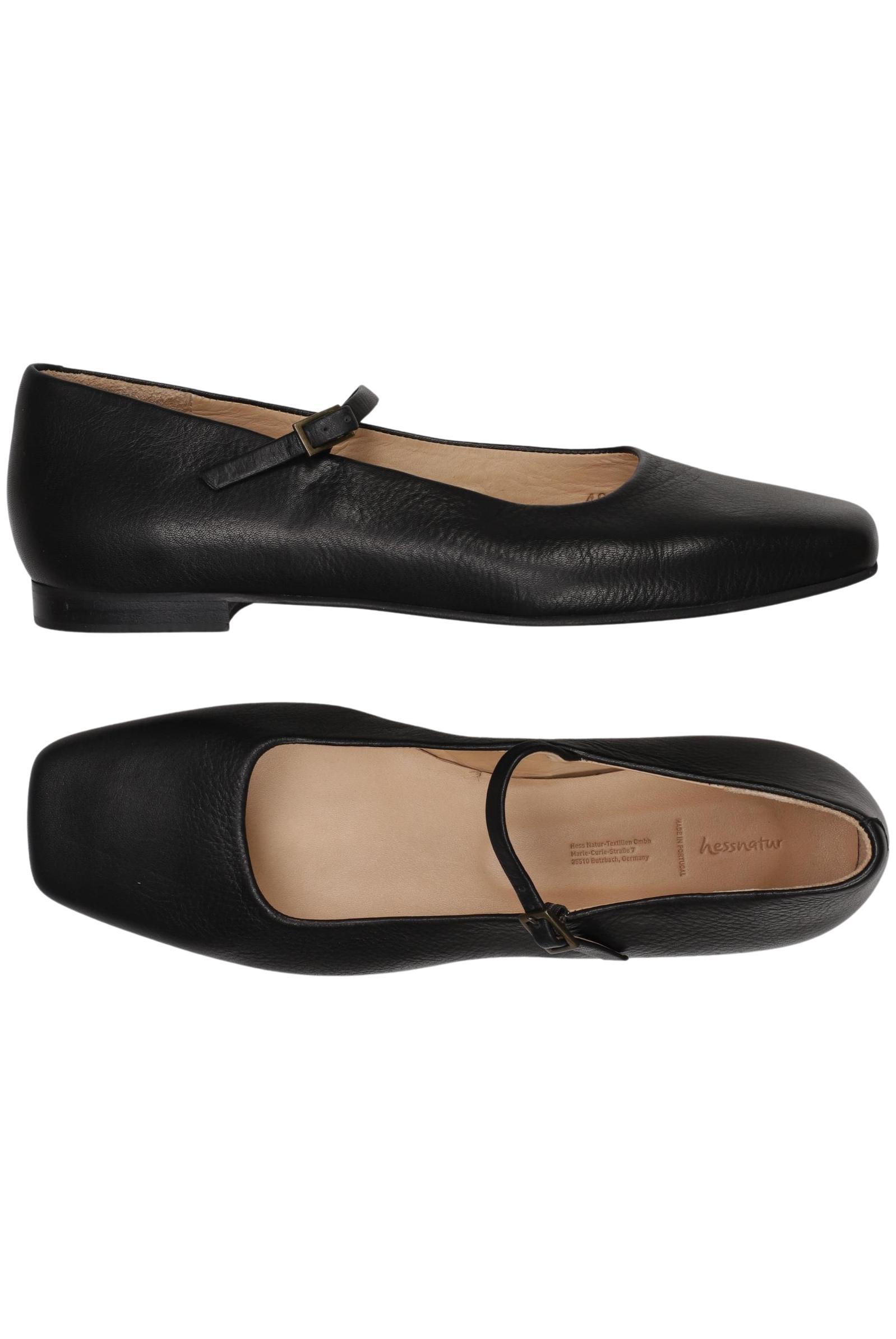 

hessnatur Damen Ballerinas, schwarz, Gr. 40