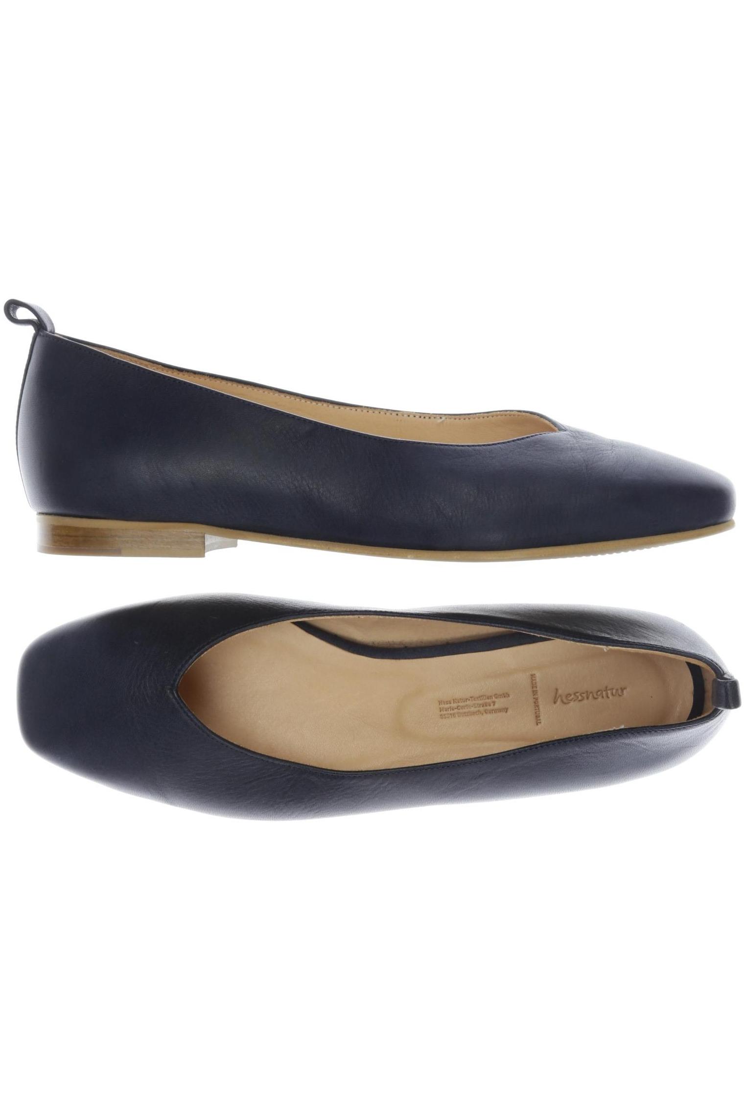 

hessnatur Damen Ballerinas, marineblau, Gr. 38