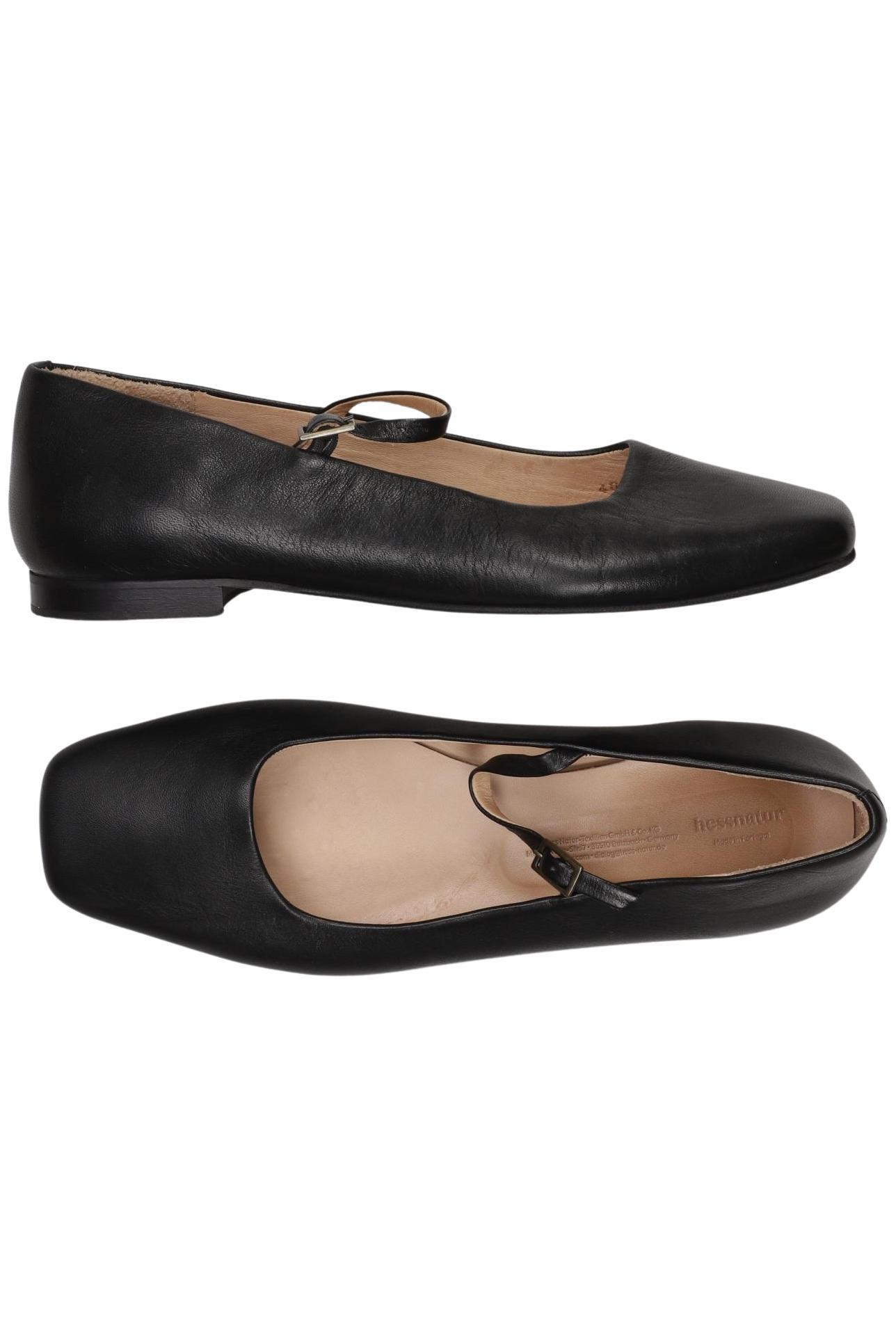 

hessnatur Damen Ballerinas, schwarz, Gr. 40