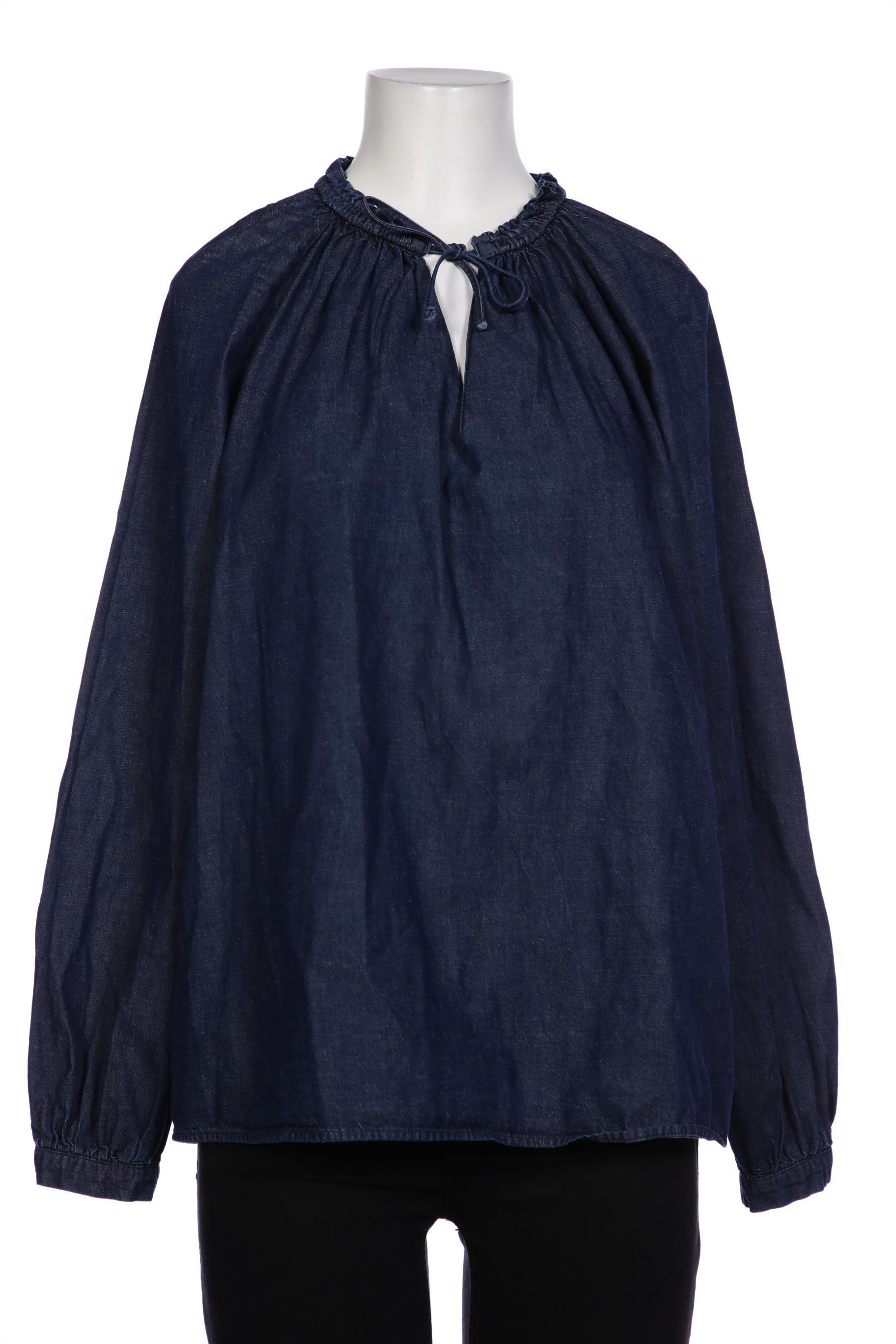 

hessnatur Damen Bluse, marineblau, Gr. 36