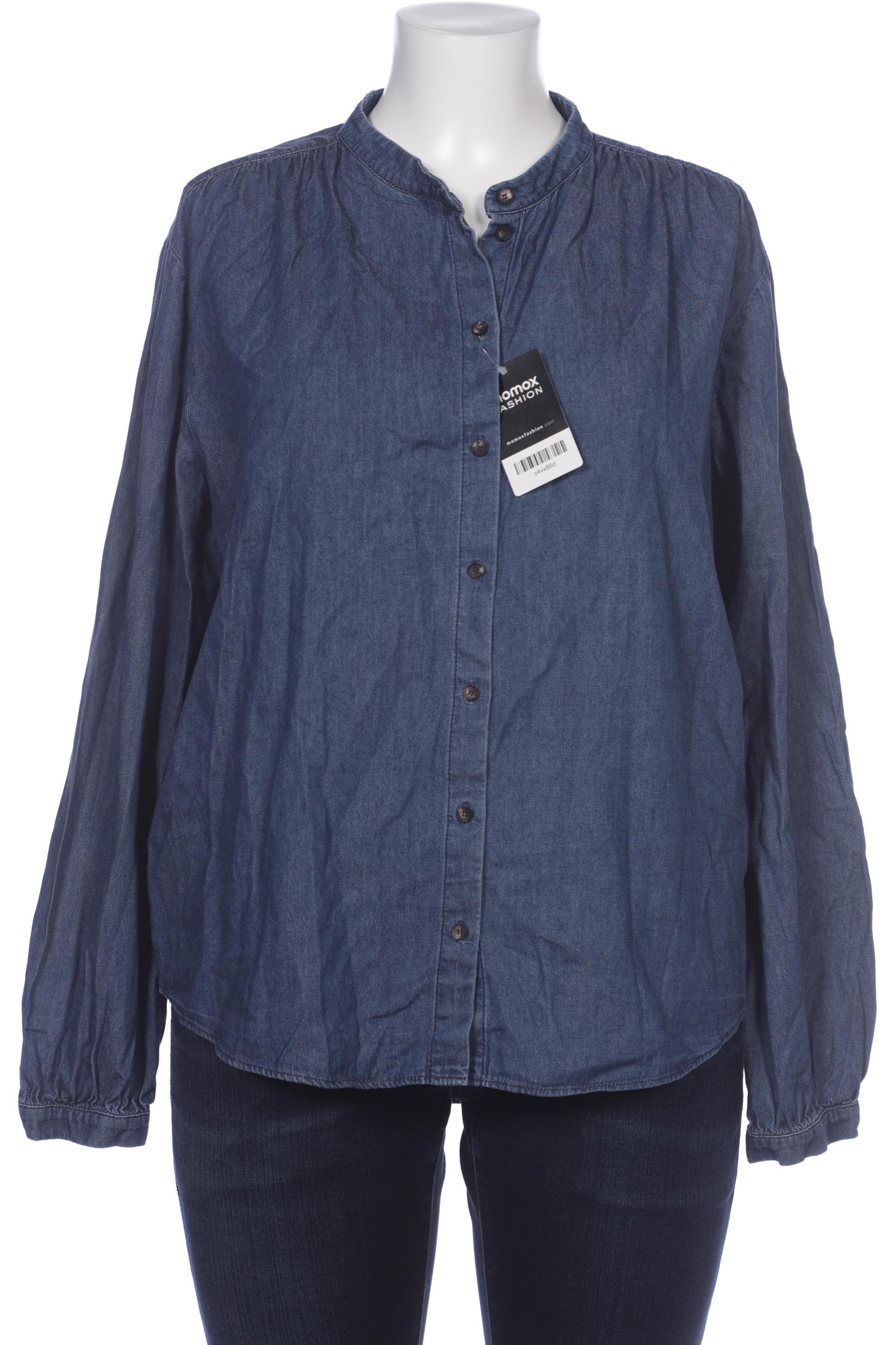 

hessnatur Damen Bluse, marineblau, Gr. 46