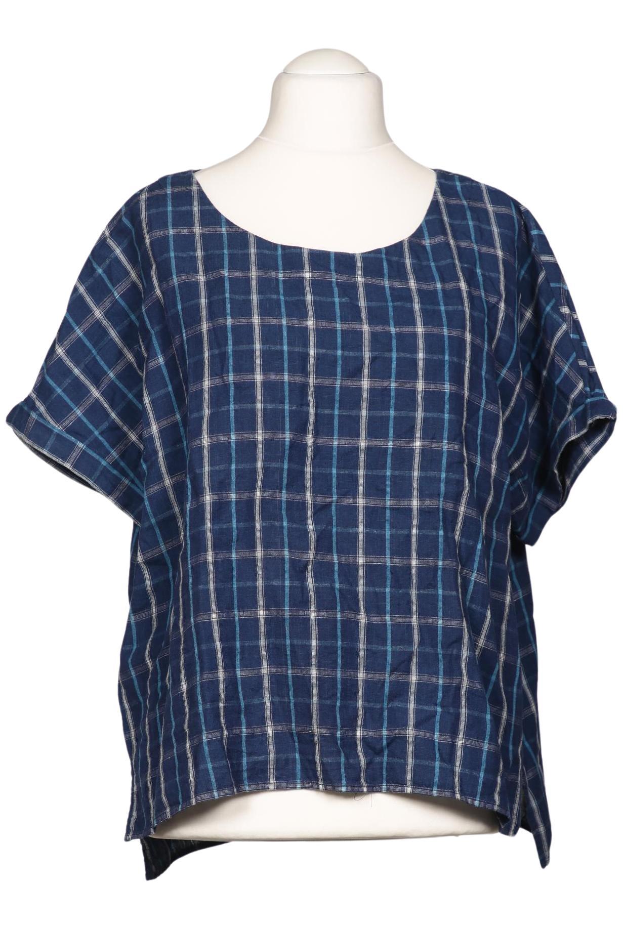 

hessnatur Damen Bluse, marineblau, Gr. 48