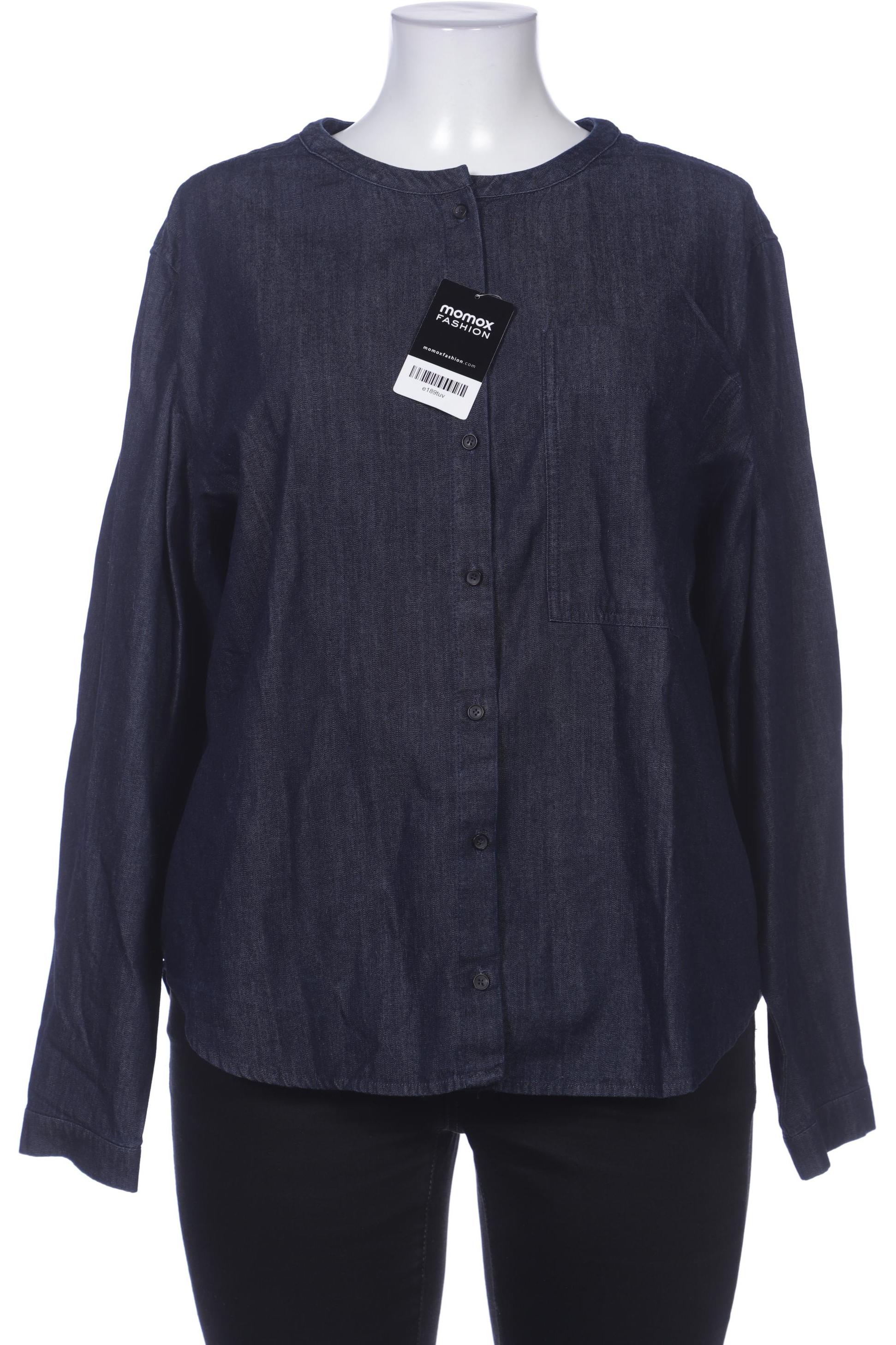 

hessnatur Damen Bluse, marineblau, Gr. 44