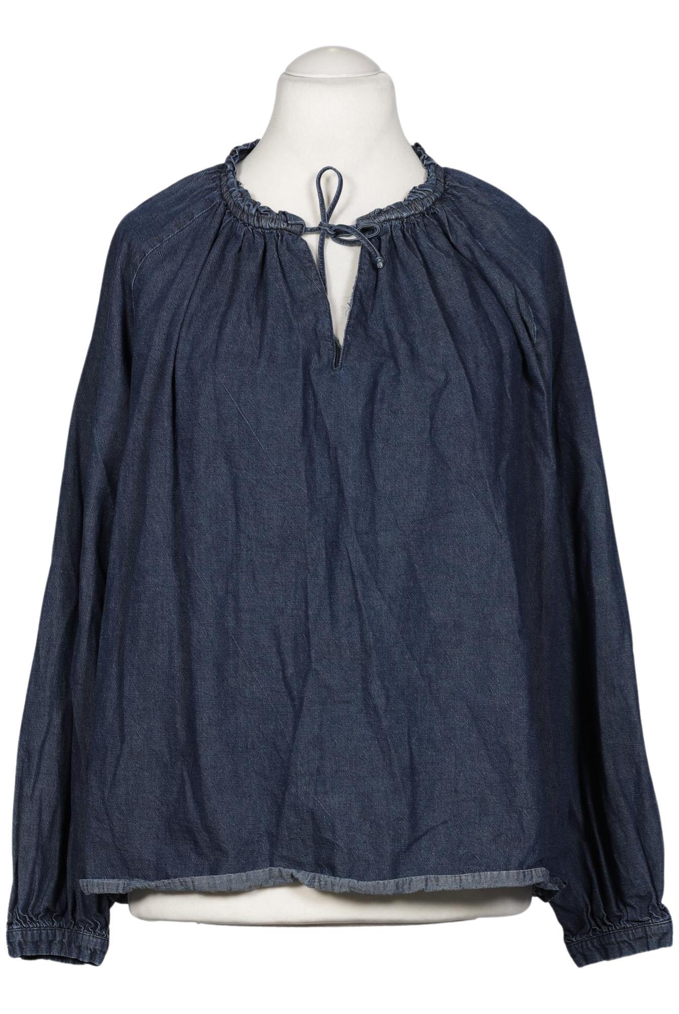 

hessnatur Damen Bluse, marineblau, Gr. 48