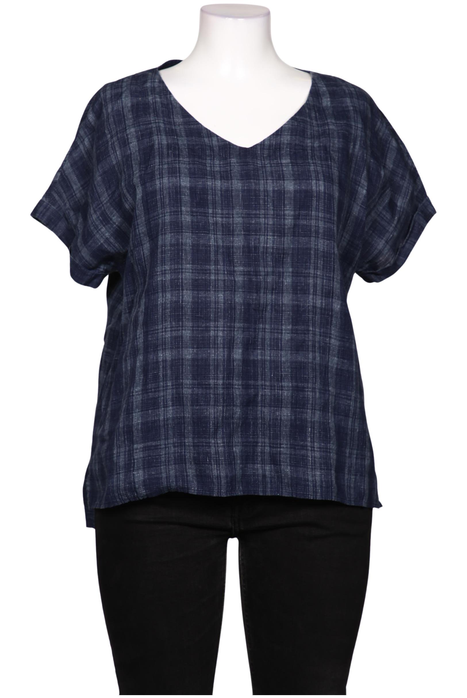 

hessnatur Damen Bluse, marineblau, Gr. 44