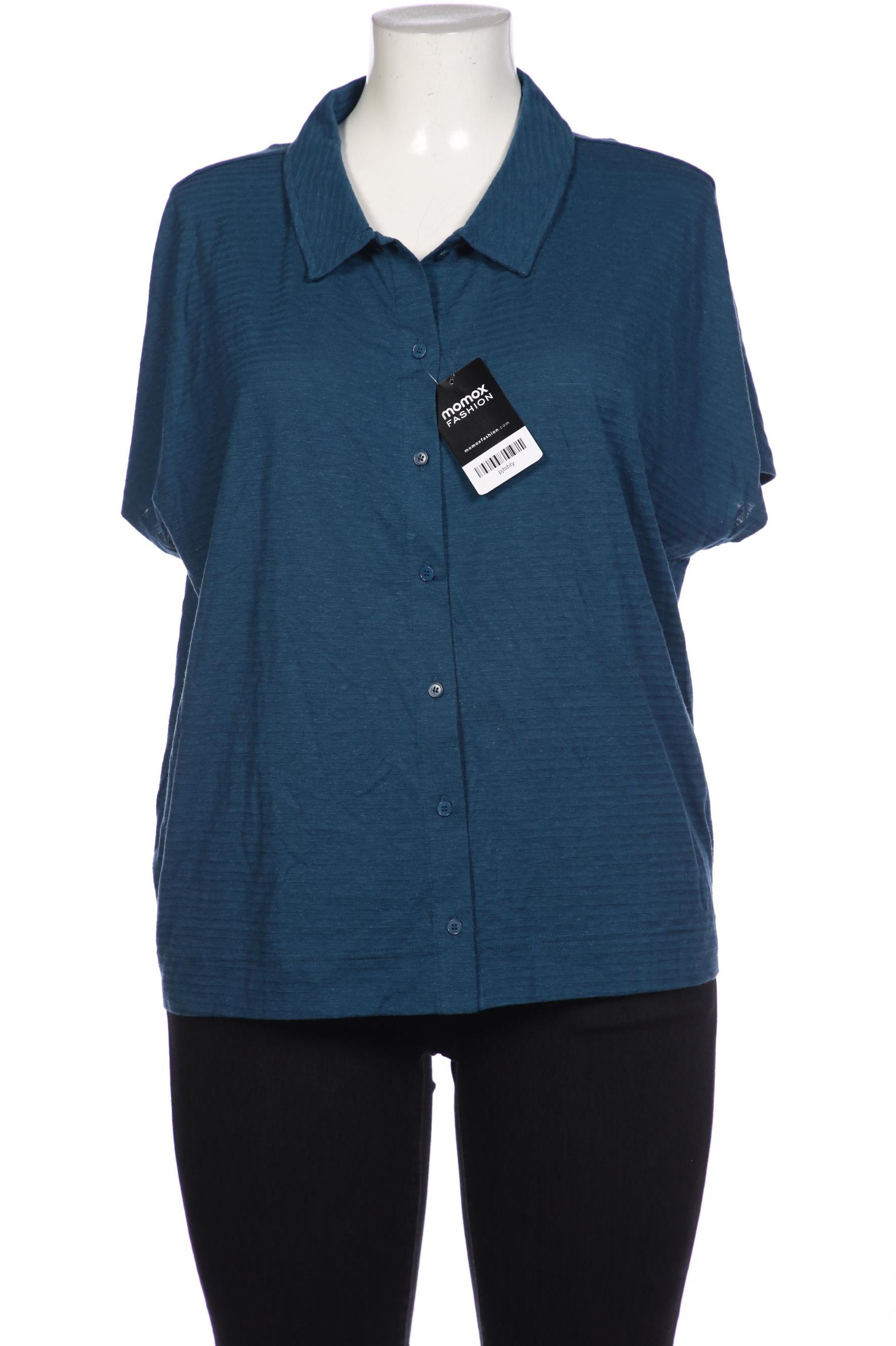 

hessnatur Damen Bluse, türkis, Gr. 44