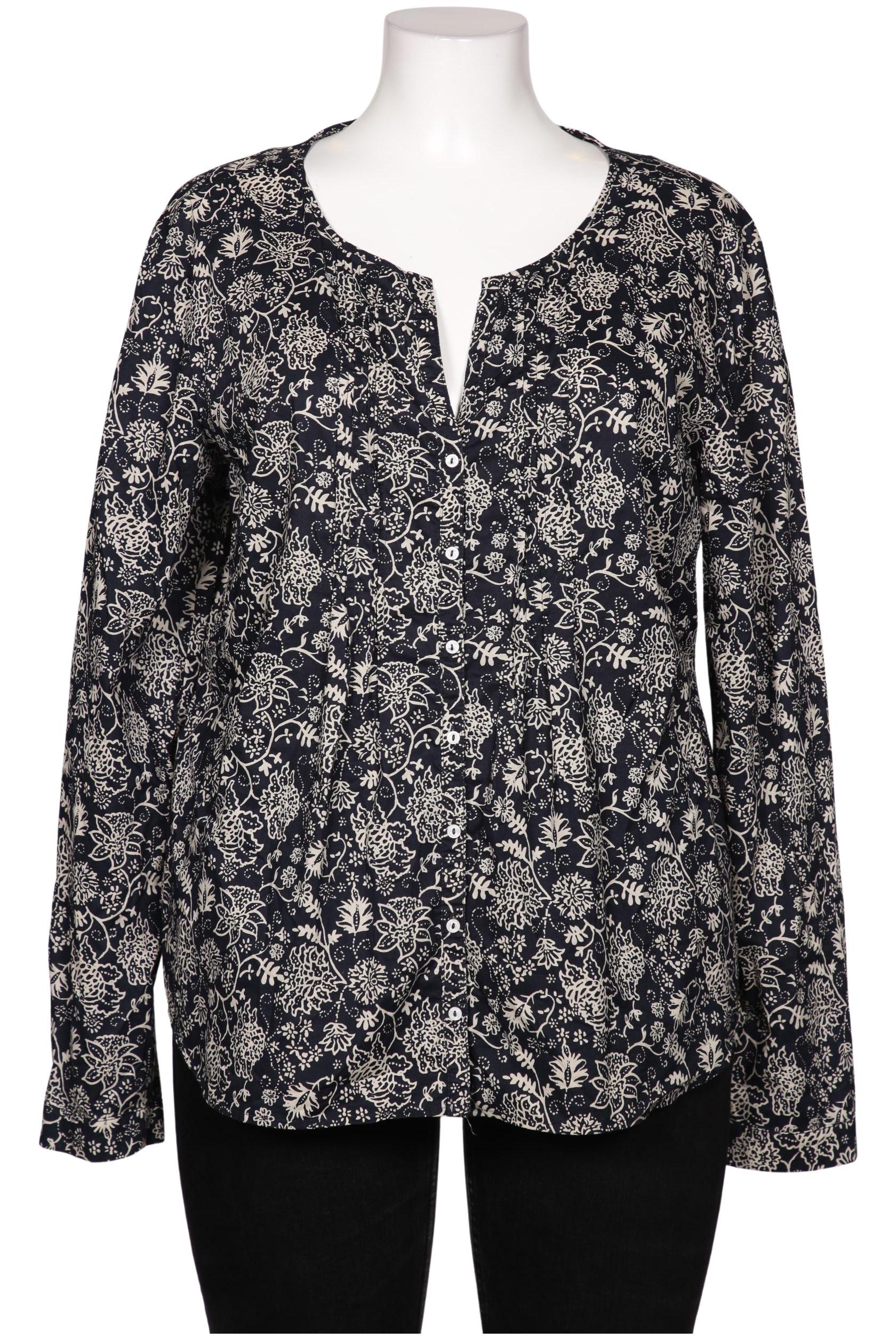 

hessnatur Damen Bluse, marineblau, Gr. 46