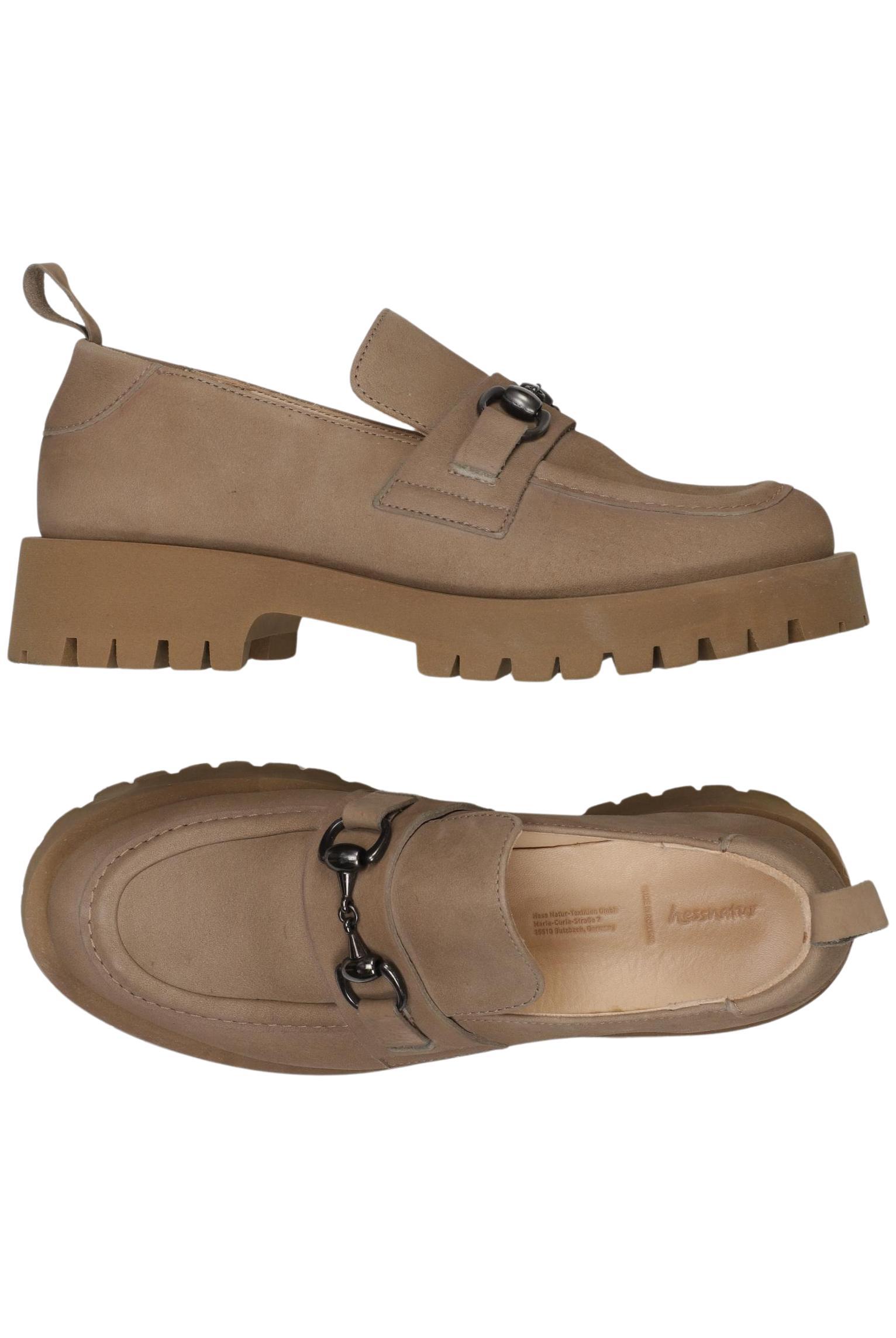 

hessnatur Damen Halbschuh, beige, Gr. 39