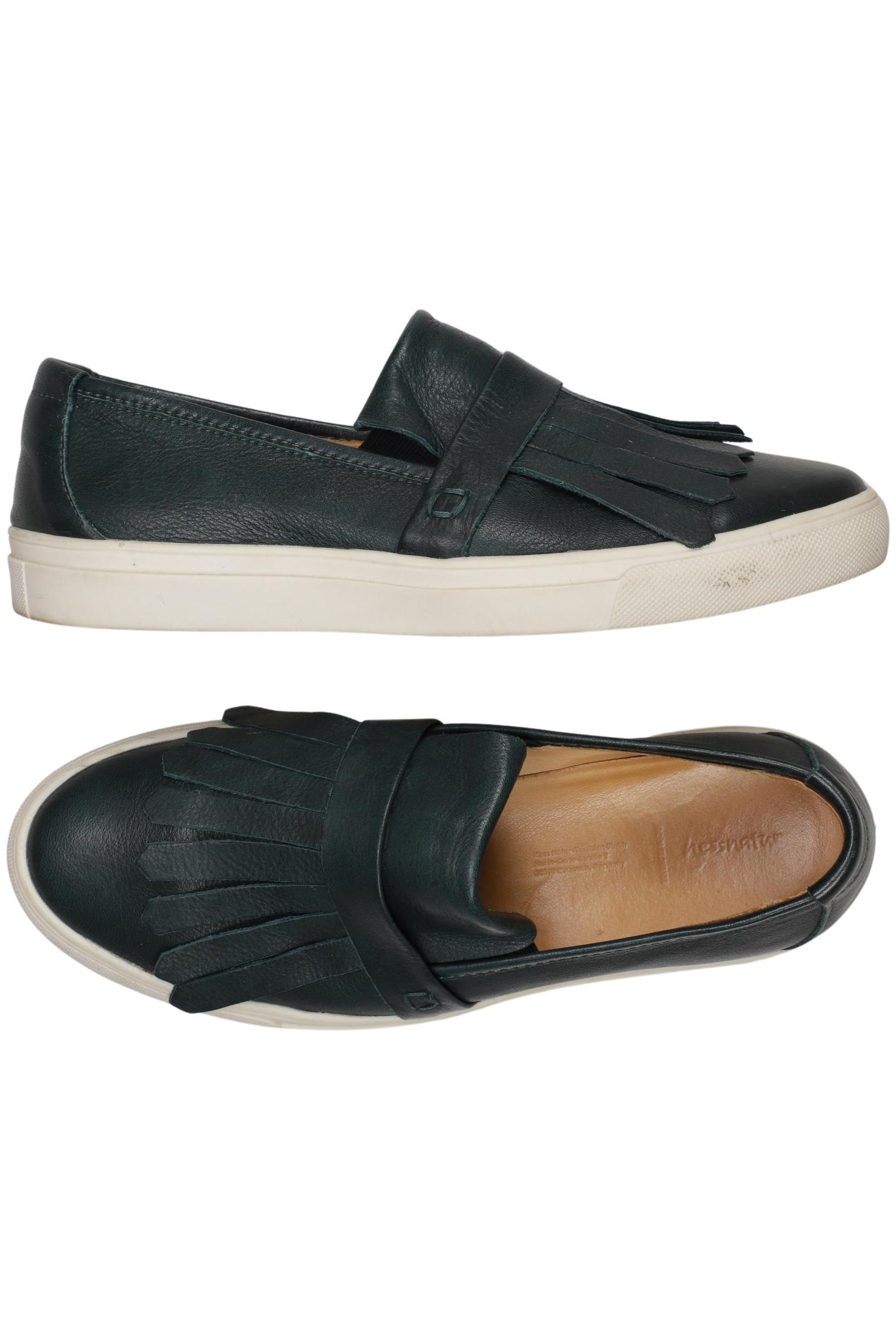 

hessnatur Damen Halbschuh, grün, Gr. 38