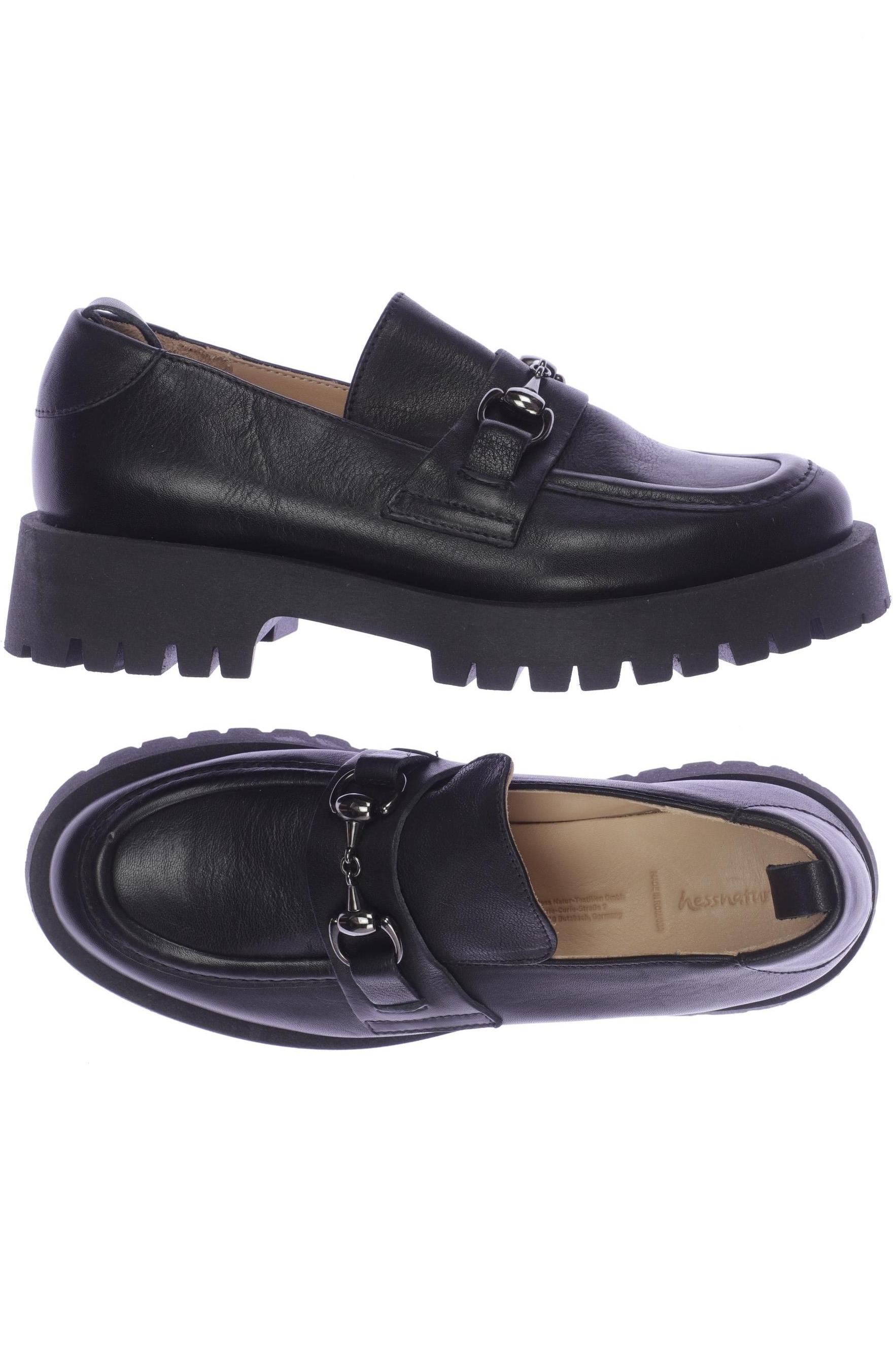 

hessnatur Damen Halbschuh, schwarz, Gr. 38