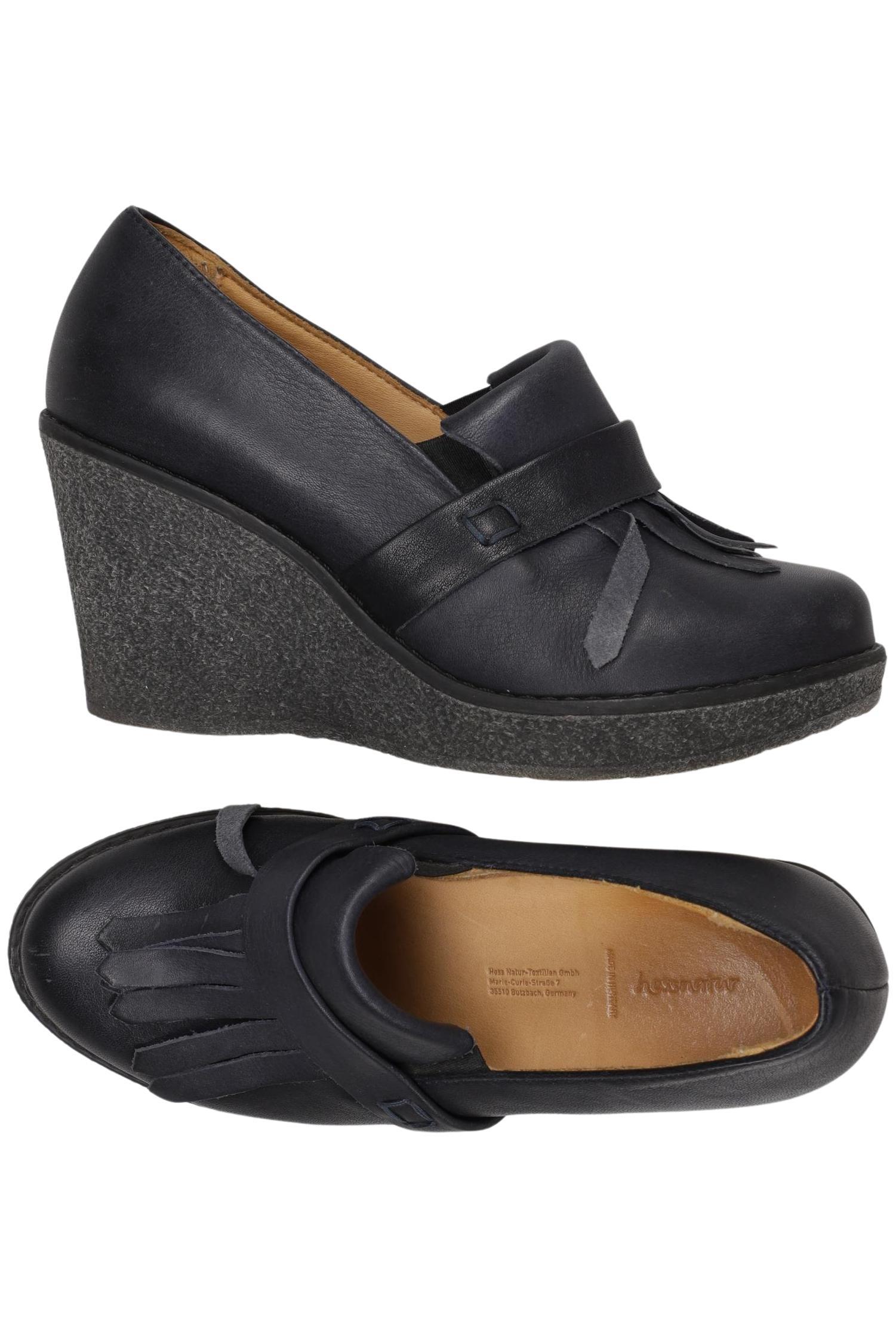 

hessnatur Damen Halbschuh, marineblau, Gr. 38