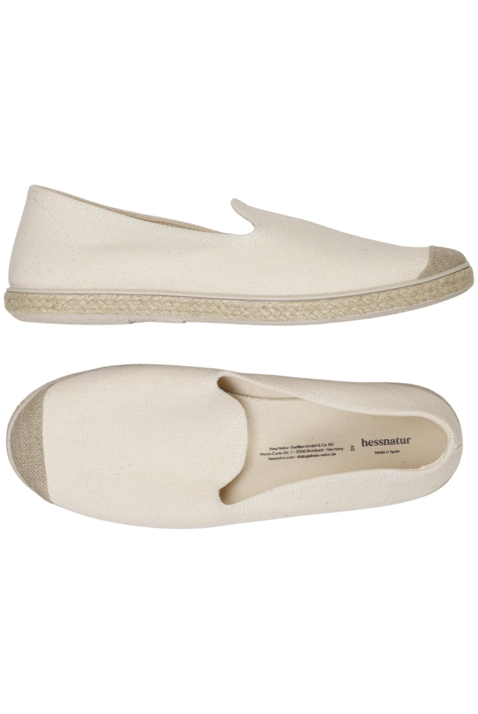 

hessnatur Damen Halbschuh, cremeweiß, Gr. 40