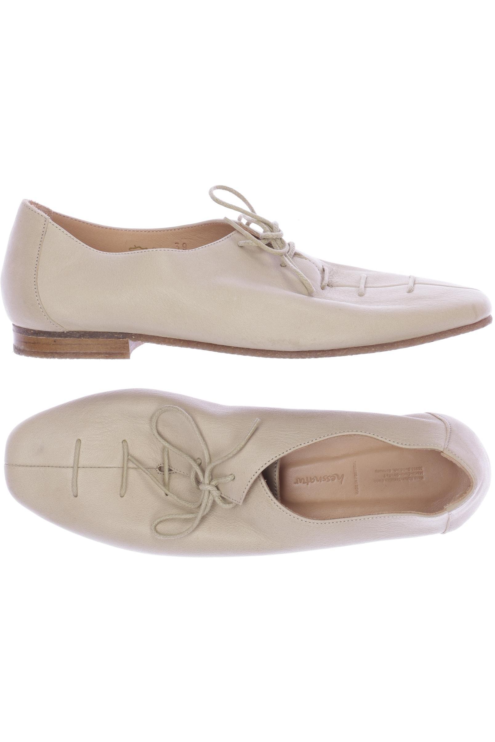 

hessnatur Damen Halbschuh, beige, Gr. 39