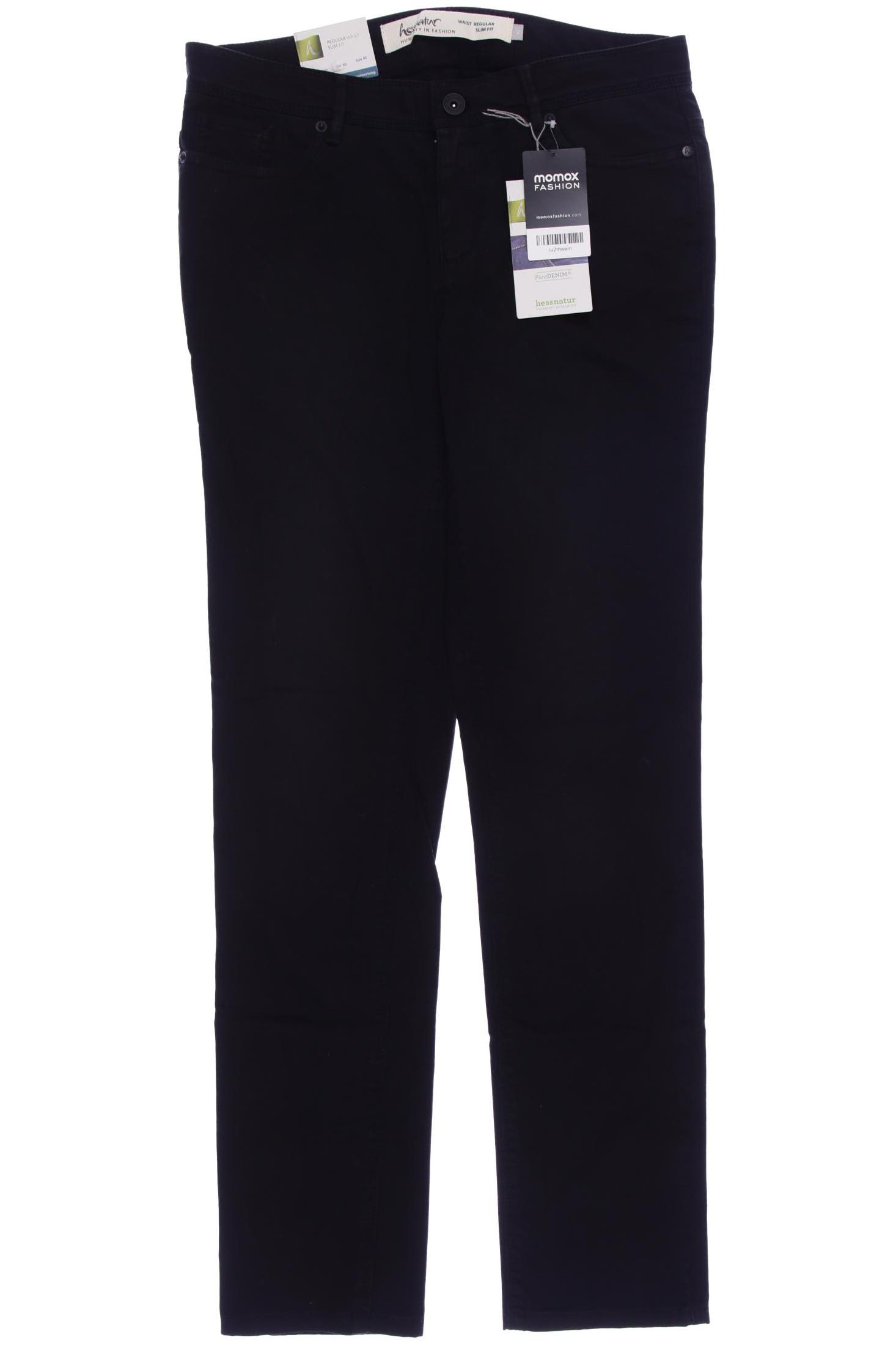 

hessnatur Damen Jeans, schwarz, Gr. 40